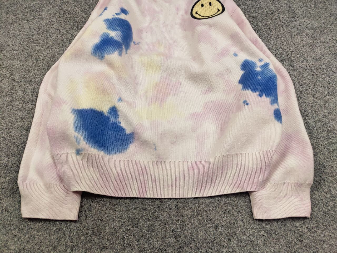 Sandro Sandro x Smiley Tie Dye Multicolor stretch Sweater Smiley Size L / US 10 / IT 46 - 9 Thumbnail