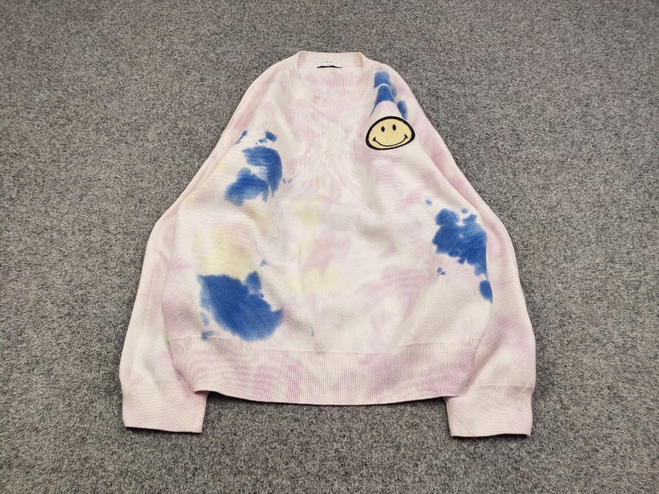 Sandro Sandro x Smiley Tie Dye Multicolor stretch Sweater Smiley Size L / US 10 / IT 46 - 2 Thumbnail