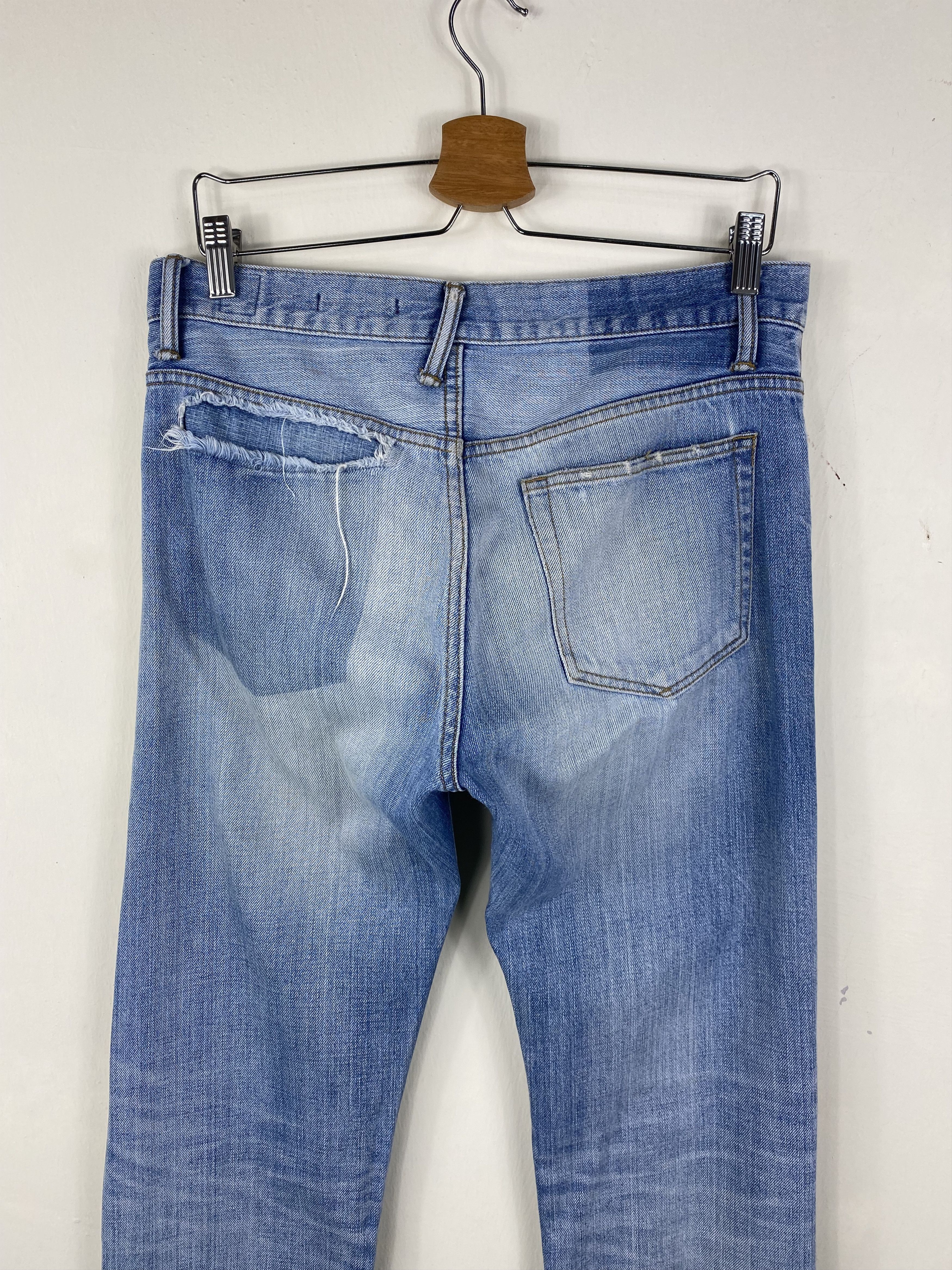 If Six Was Nine (30x29.5)INSANE Perfect Distressed Japan Semantic jean Size US 30 / EU 46 - 8 Thumbnail
