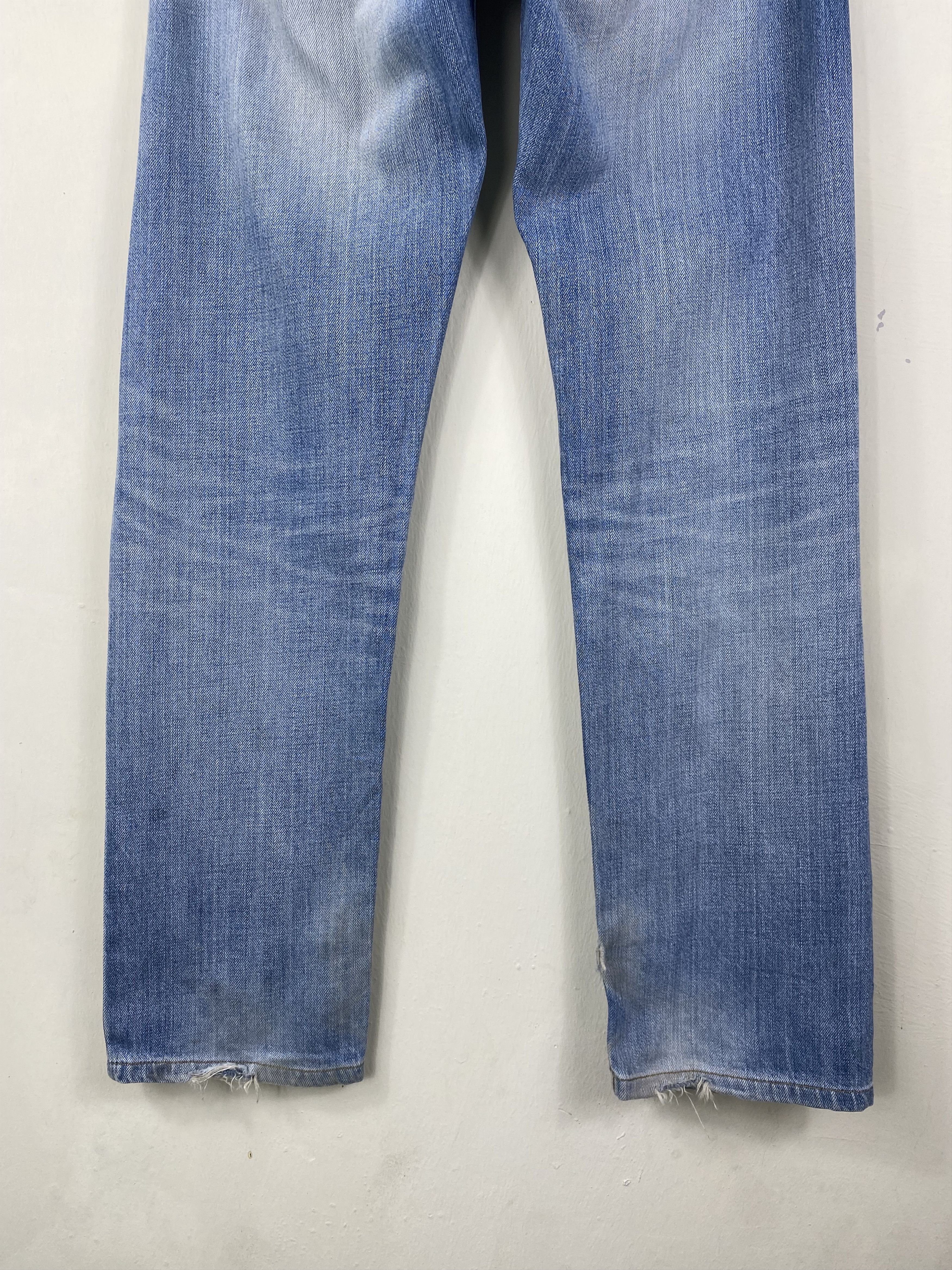If Six Was Nine (30x29.5)INSANE Perfect Distressed Japan Semantic jean Size US 30 / EU 46 - 7 Thumbnail