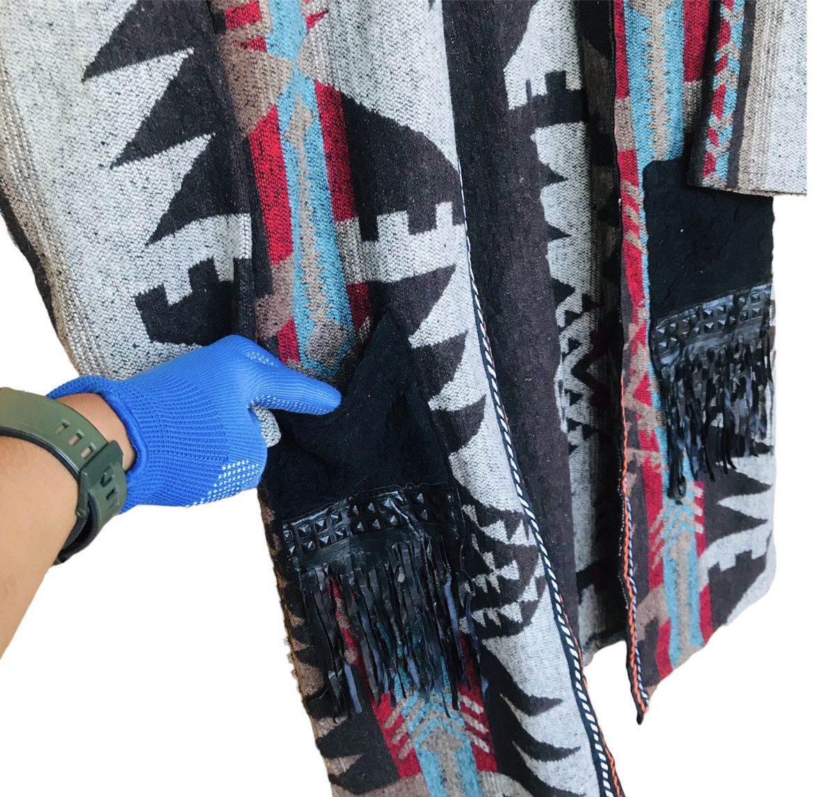 Japanese Brand Japanese Native Navajo buttomless cardigan wool jacket small Size US S / EU 44-46 / 1 - 4 Thumbnail