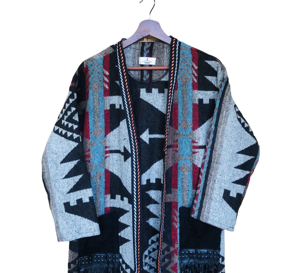 Japanese Brand Japanese Native Navajo buttomless cardigan wool jacket small Size US S / EU 44-46 / 1 - 2 Thumbnail