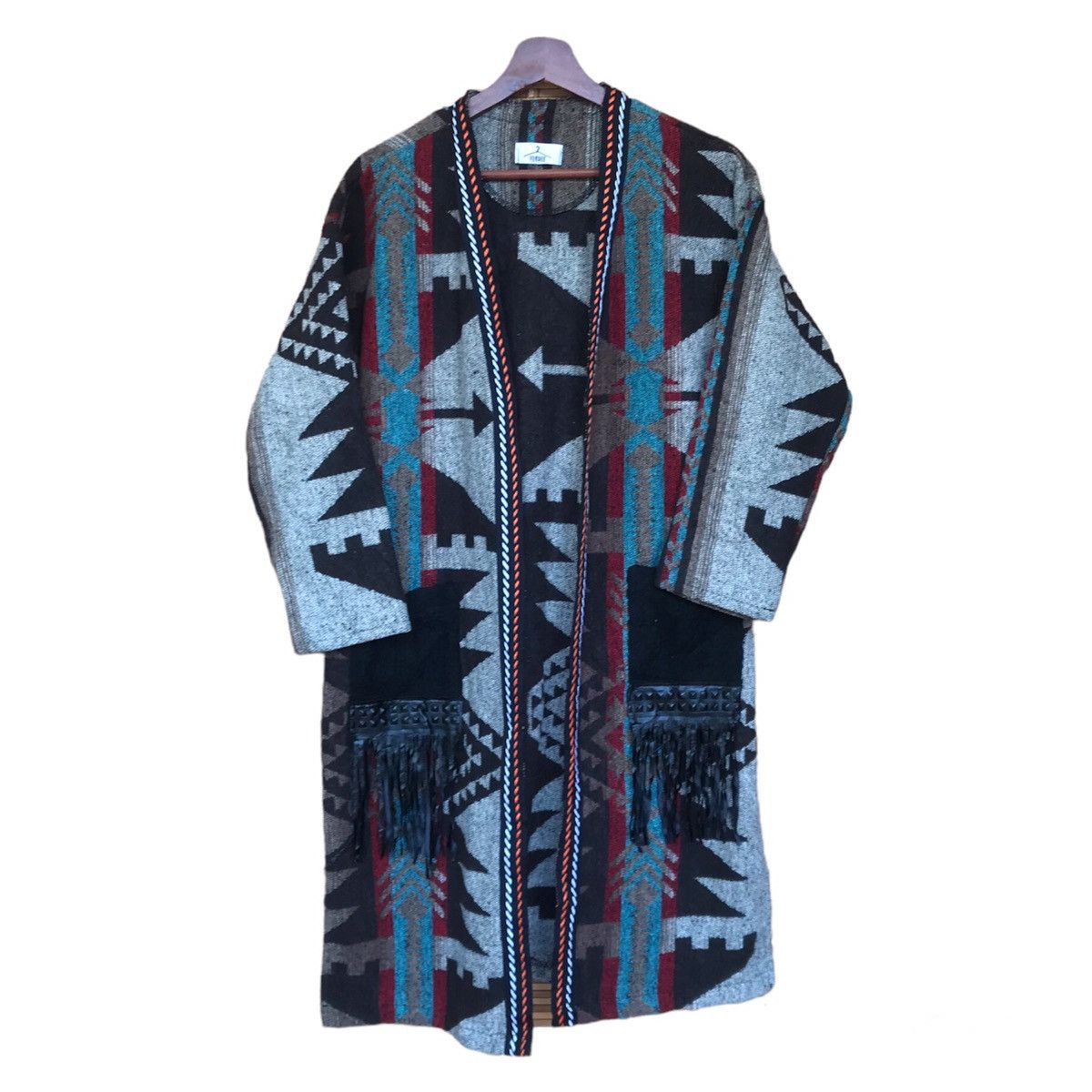 Japanese Brand Japanese Native Navajo buttomless cardigan wool jacket small Size US S / EU 44-46 / 1 - 1 Thumbnail