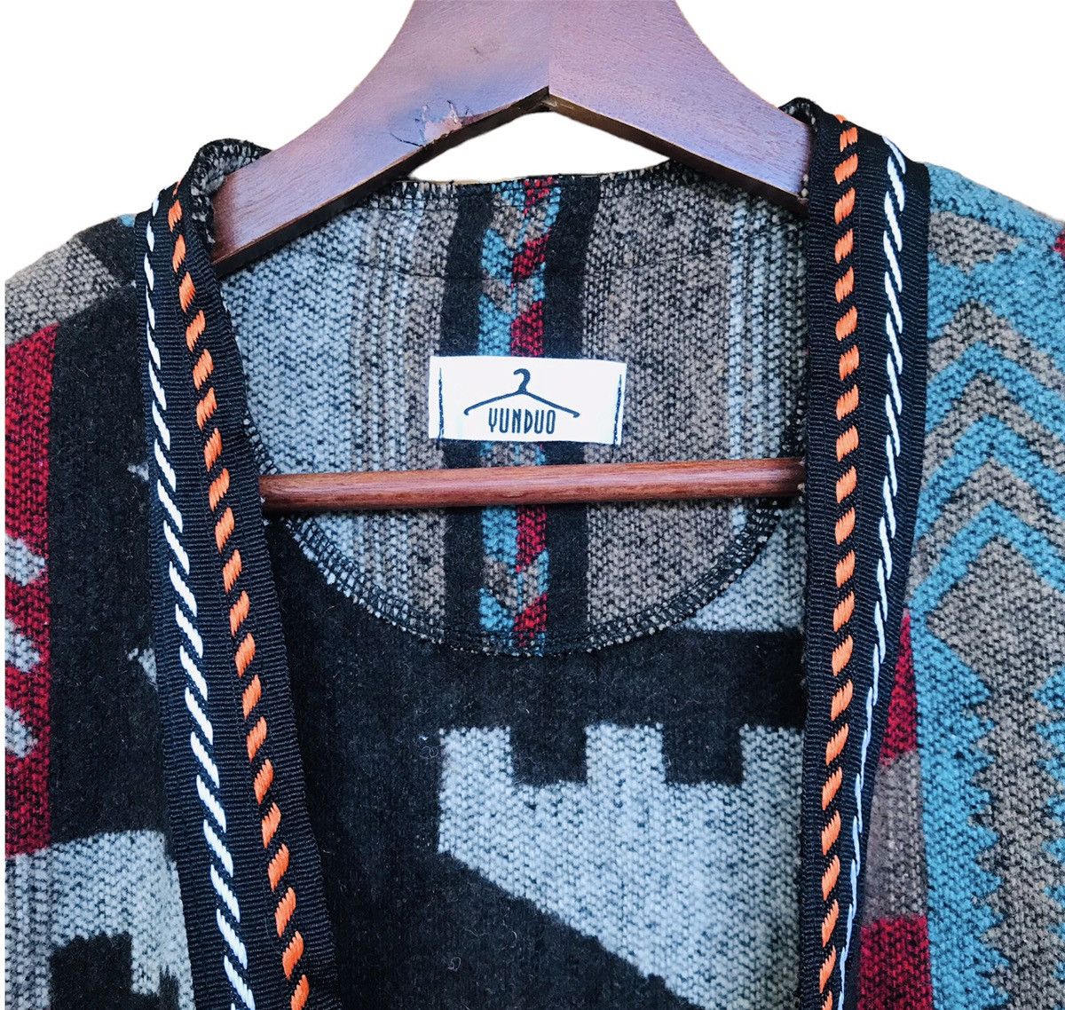 Japanese Brand Japanese Native Navajo buttomless cardigan wool jacket small Size US S / EU 44-46 / 1 - 6 Thumbnail