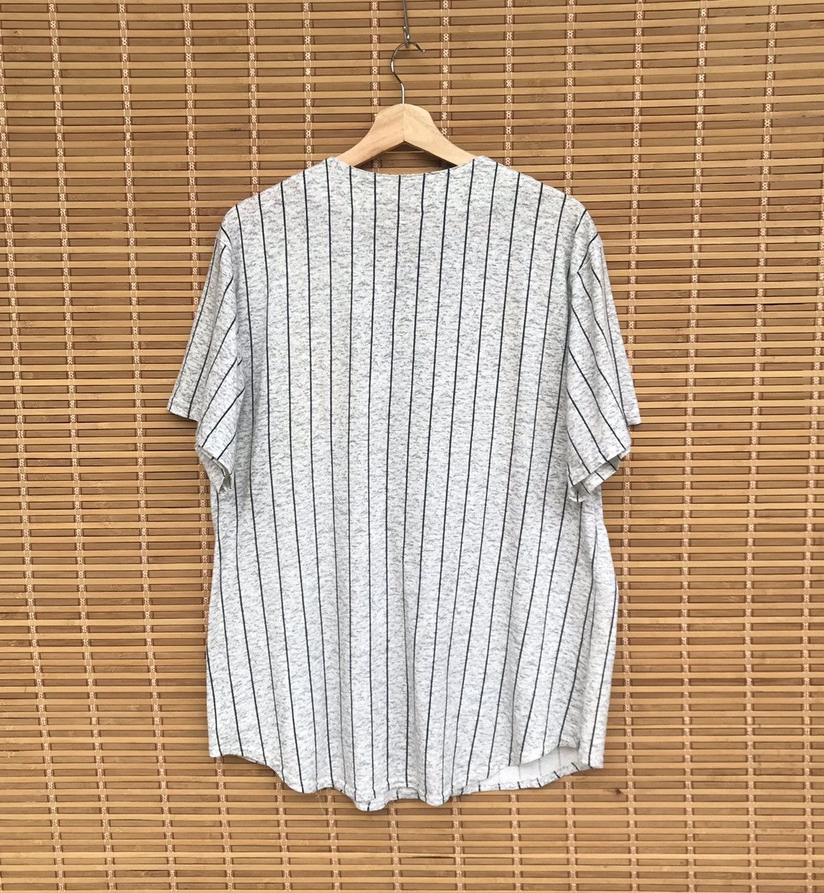 New York Yankees × Vintage RARE Vintage 90s NY Yankees baseball shirt COTTON POLYSTER Size US L / EU 52-54 / 3 - 8 Thumbnail