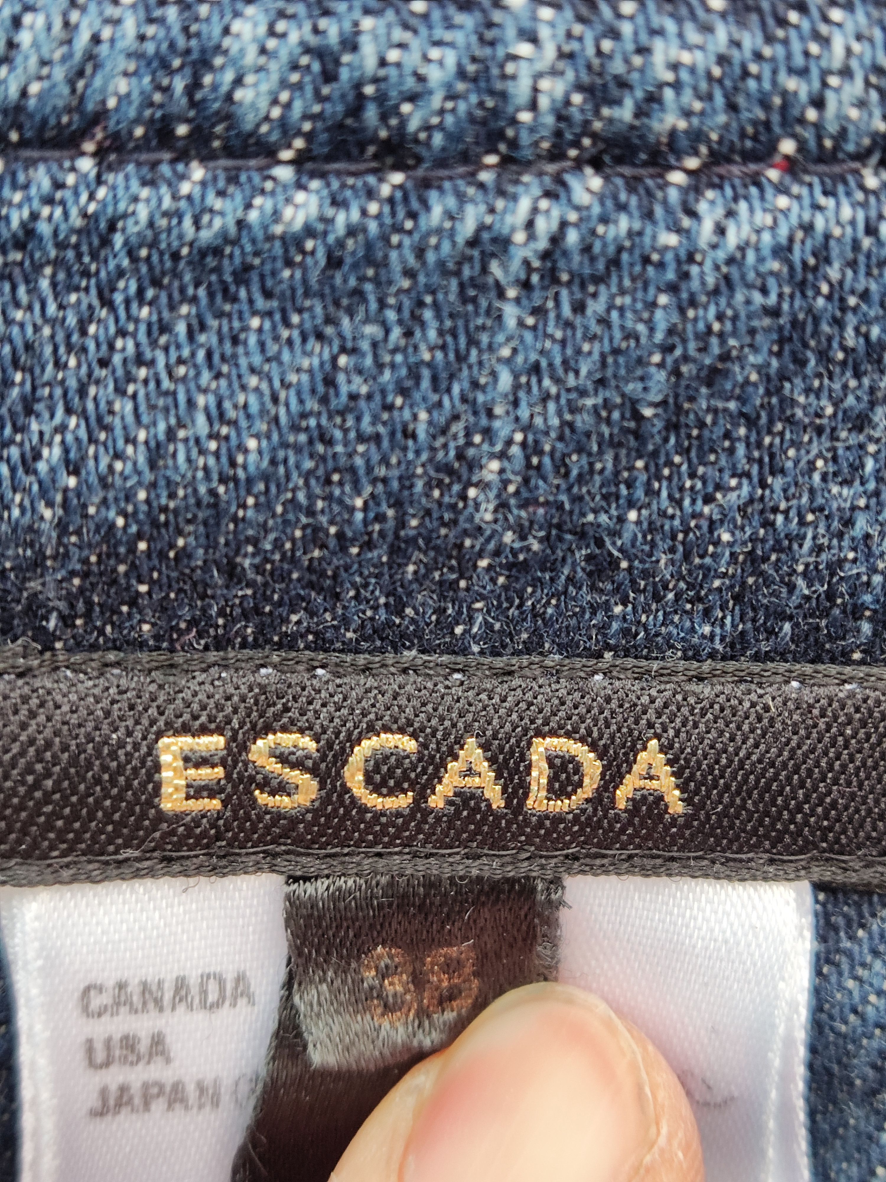 Escada archive vintage flare lips Escada denim jeans Size 30" / US 8 / IT 44 - 9 Thumbnail
