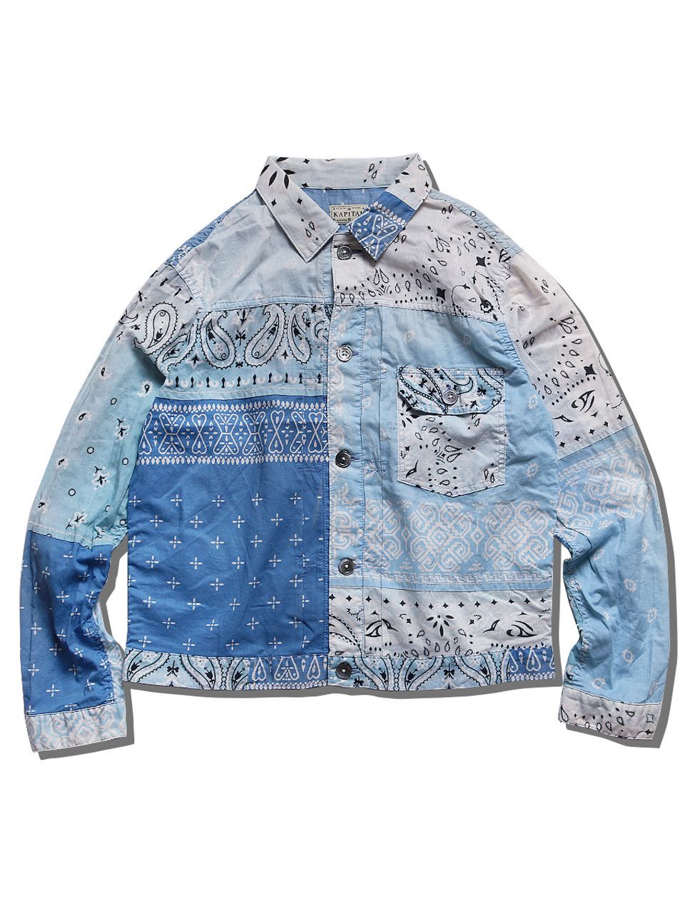 Kapital Kountry [3] Gauze Bandana Patchwork 1st Jacket (SS19) Size US L / EU 52-54 / 3 - 6 Thumbnail