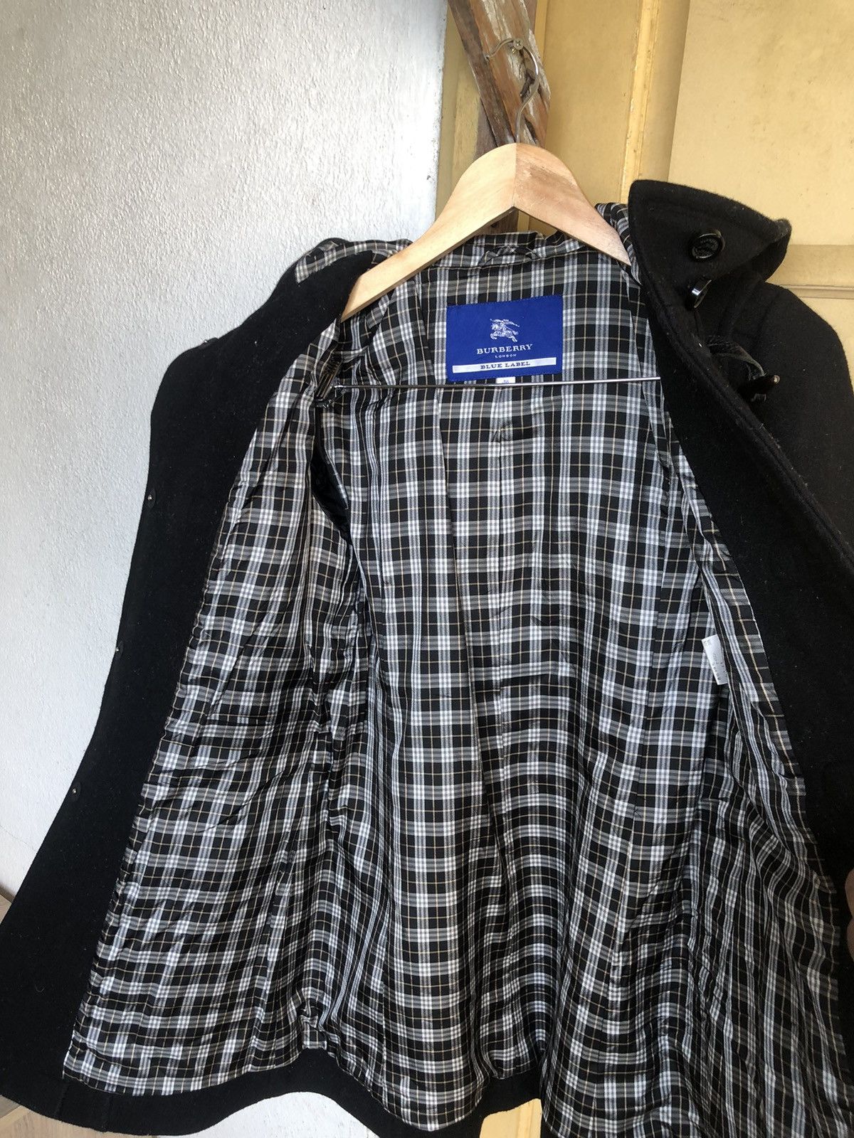 Burberry Vintage Burberry Blue Label Nova Check Duffle Coat Black Size XS / US 0-2 / IT 36-38 - 16 Thumbnail
