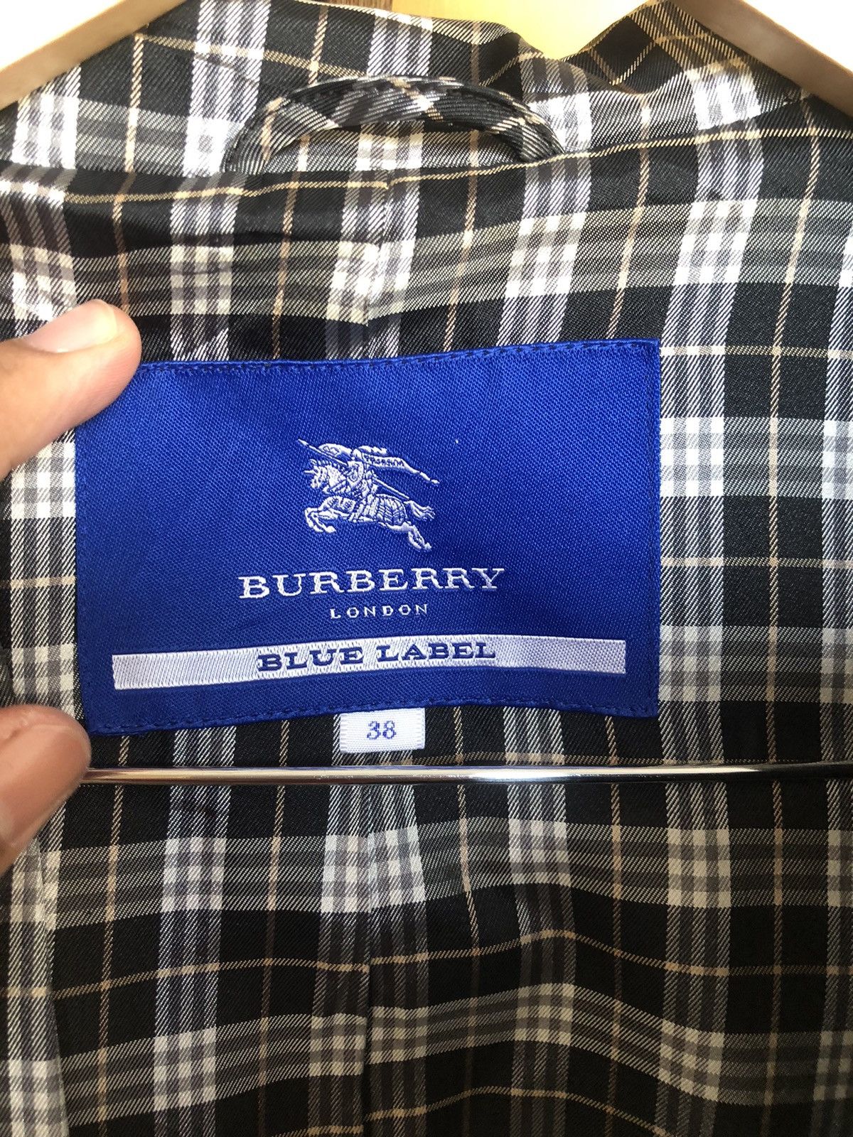 Burberry Vintage Burberry Blue Label Nova Check Duffle Coat Black Size XS / US 0-2 / IT 36-38 - 17 Thumbnail