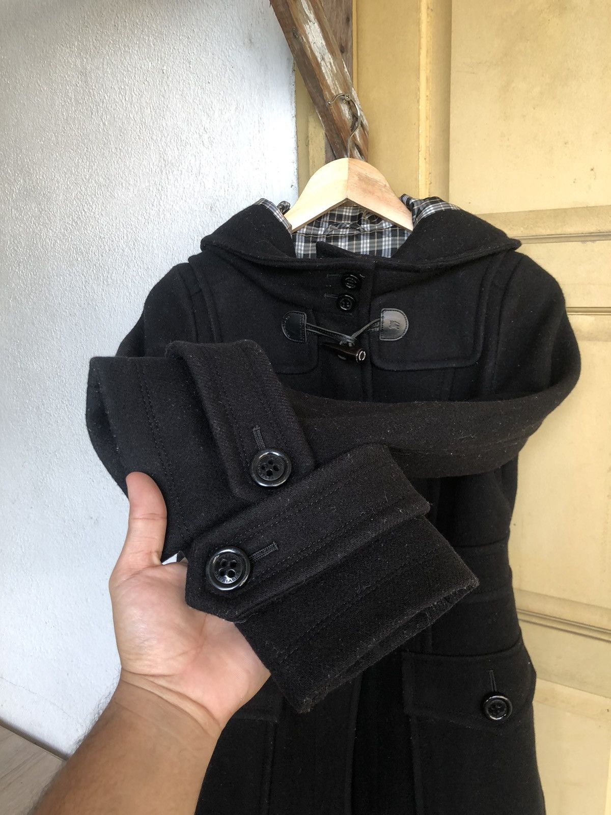 Burberry Vintage Burberry Blue Label Nova Check Duffle Coat Black Size XS / US 0-2 / IT 36-38 - 11 Thumbnail