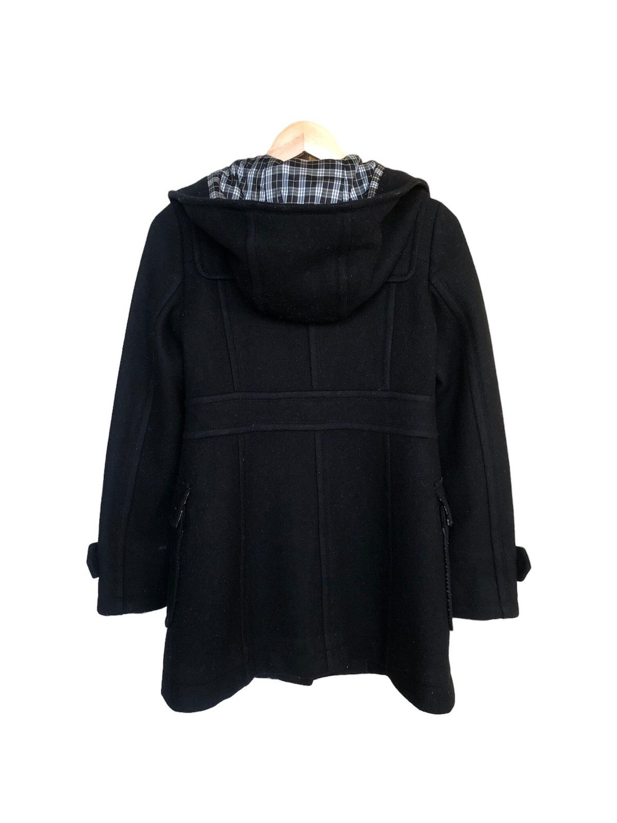 Burberry Vintage Burberry Blue Label Nova Check Duffle Coat Black Size XS / US 0-2 / IT 36-38 - 3 Thumbnail