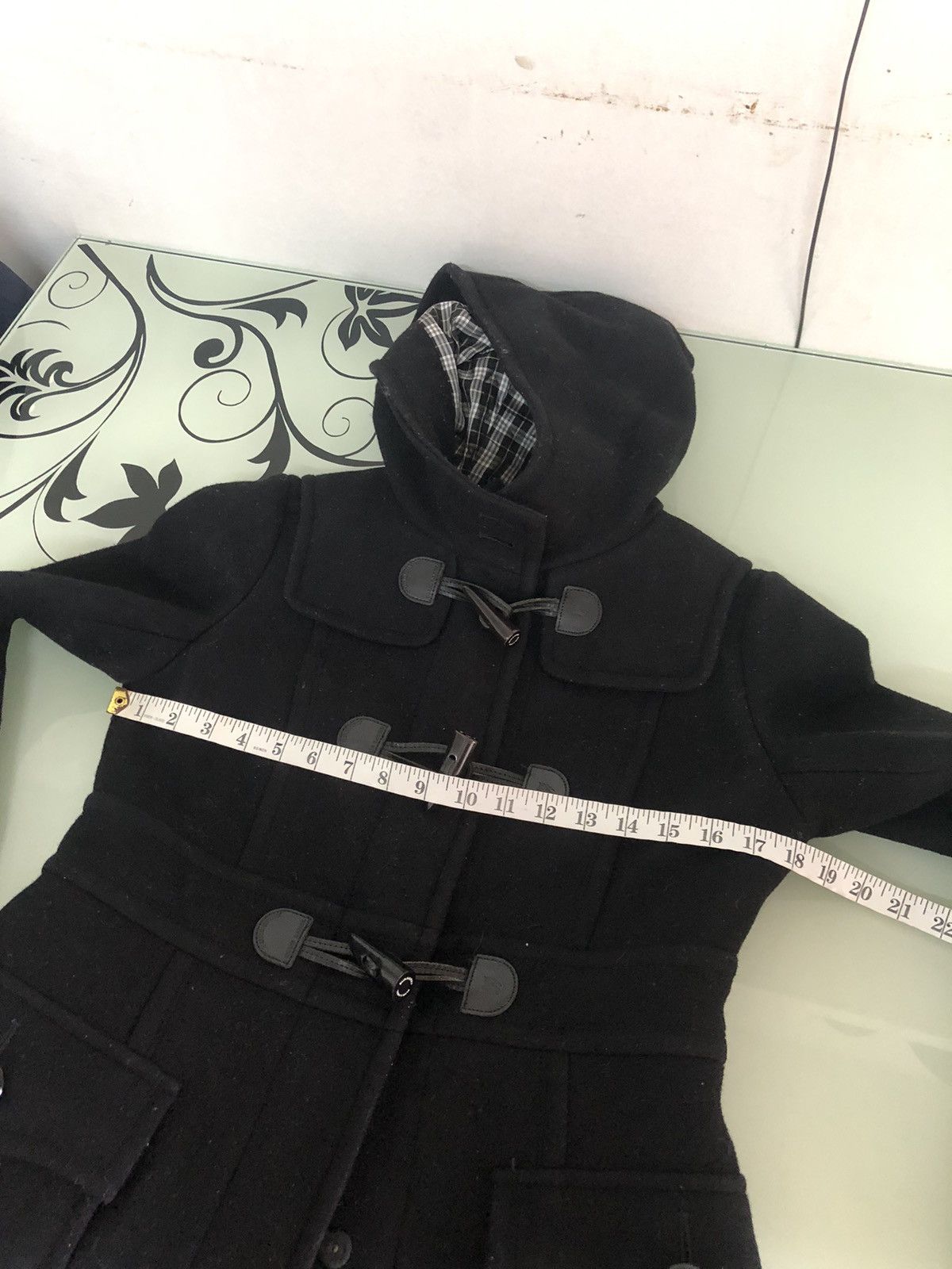 Burberry Vintage Burberry Blue Label Nova Check Duffle Coat Black Size XS / US 0-2 / IT 36-38 - 20 Thumbnail
