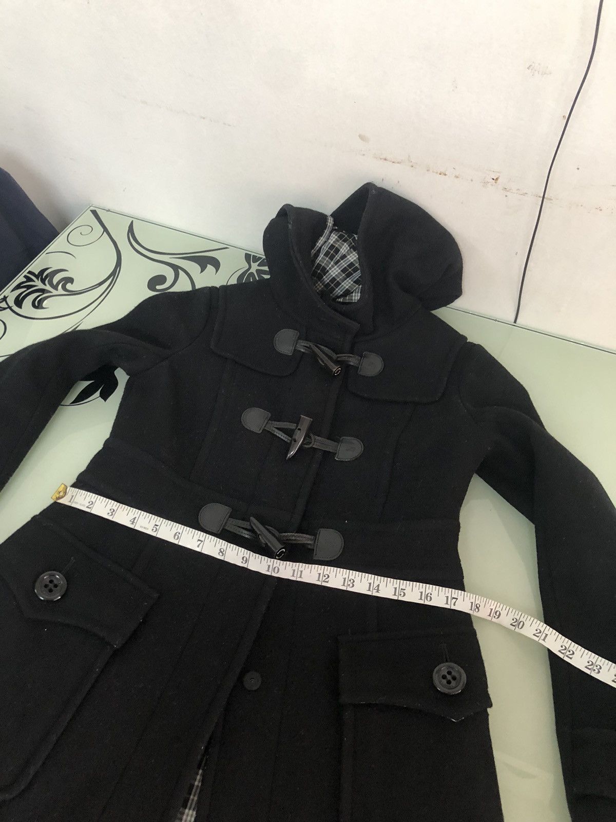 Burberry Vintage Burberry Blue Label Nova Check Duffle Coat Black Size XS / US 0-2 / IT 36-38 - 21 Thumbnail