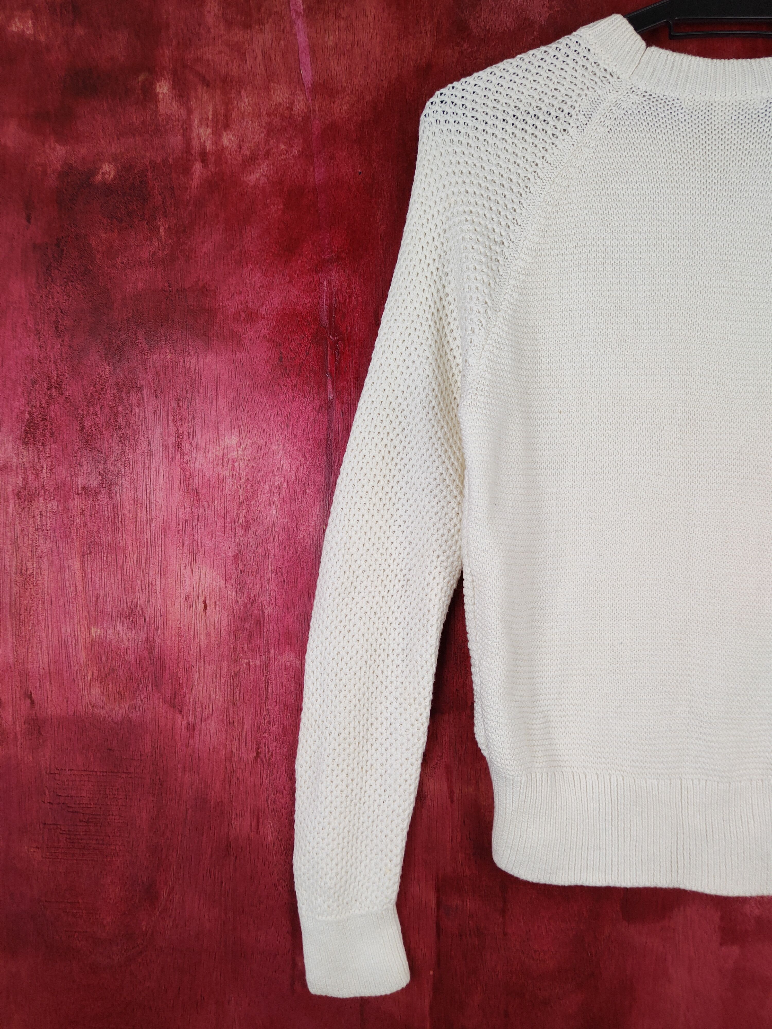 Japanese Brand × Uniqlo Uniqlo japan sweatshirt White aram isle cable Knitwear #5267 Size M / US 6-8 / IT 42-44 - 6 Thumbnail