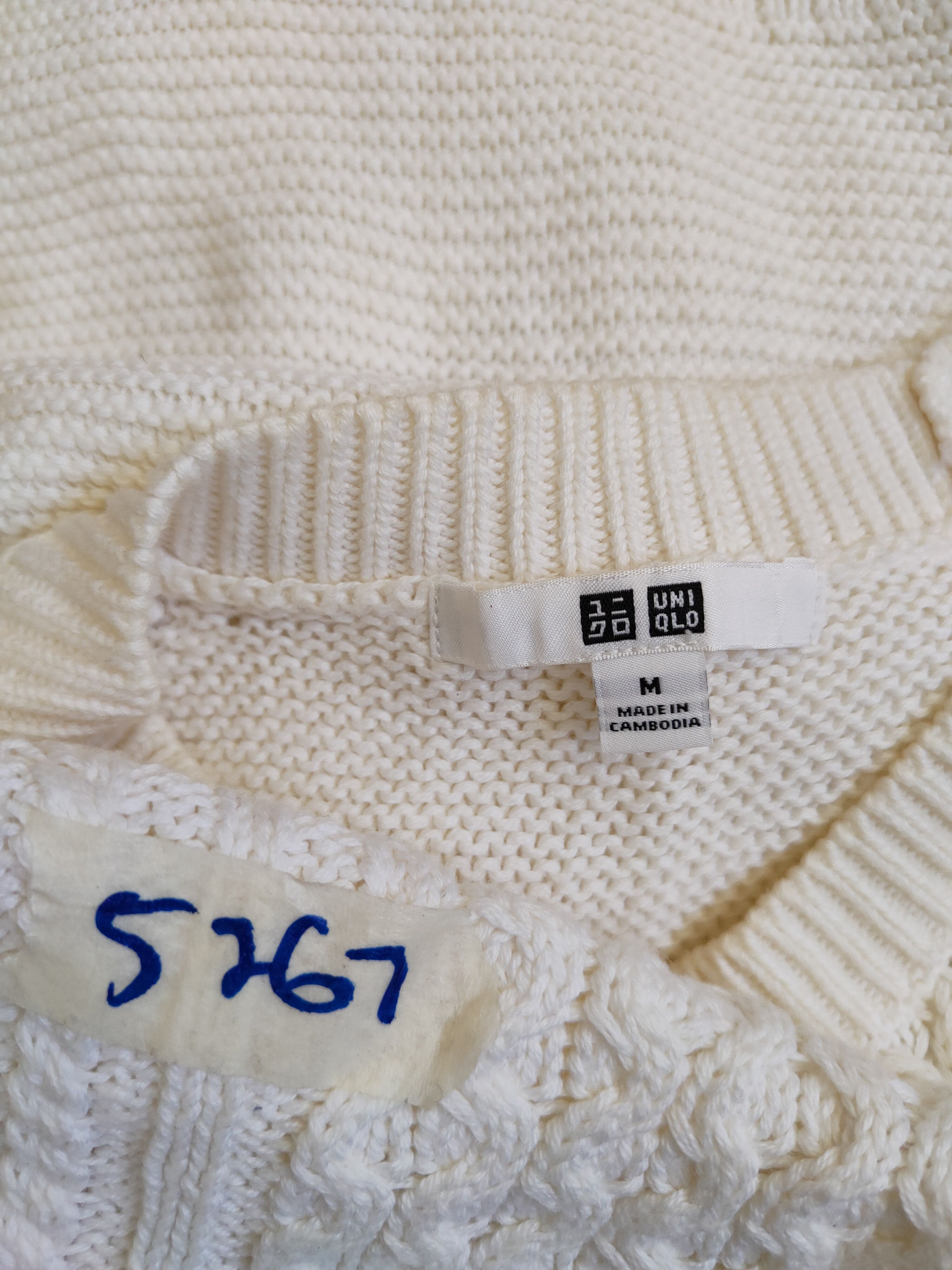 Japanese Brand × Uniqlo Uniqlo japan sweatshirt White aram isle cable Knitwear #5267 Size M / US 6-8 / IT 42-44 - 9 Thumbnail