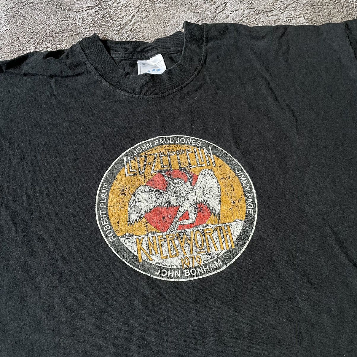 Band Tees Vintage 90s LED ZEPPELIN ABSTRACT CREEPY HORROR SKELETON Size US XL / EU 56 / 4 - 6 Thumbnail