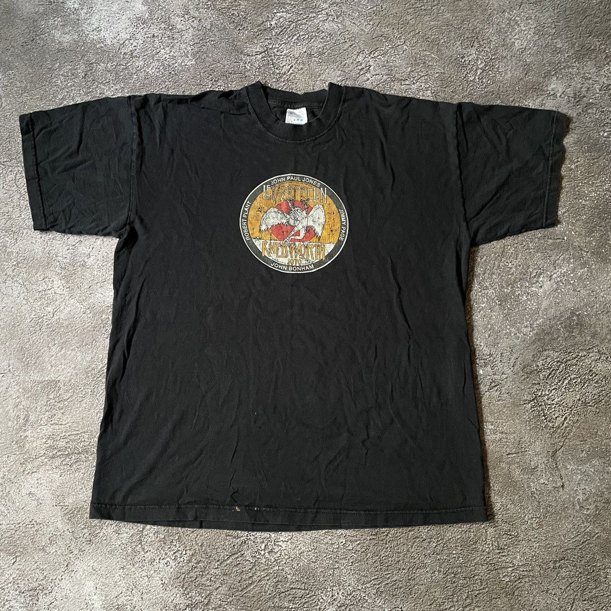 Band Tees Vintage 90s LED ZEPPELIN ABSTRACT CREEPY HORROR SKELETON Size US XL / EU 56 / 4 - 2 Thumbnail