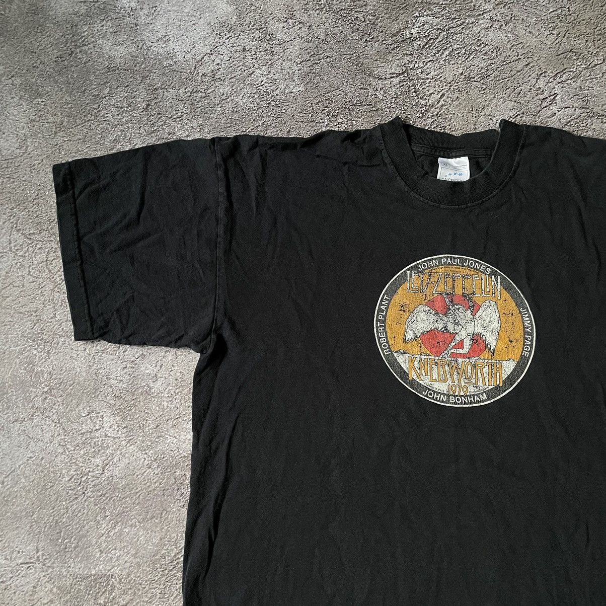 Band Tees Vintage 90s LED ZEPPELIN ABSTRACT CREEPY HORROR SKELETON Size US XL / EU 56 / 4 - 4 Thumbnail