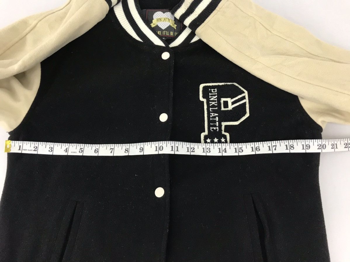 Japanese Brand Pink Latte Varsity Jacket Wool Quilted Inner Snap Button Size US S / EU 44-46 / 1 - 9 Thumbnail