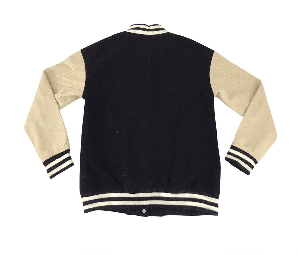 Japanese Brand Pink Latte Varsity Jacket Wool Quilted Inner Snap Button Size US S / EU 44-46 / 1 - 2 Thumbnail