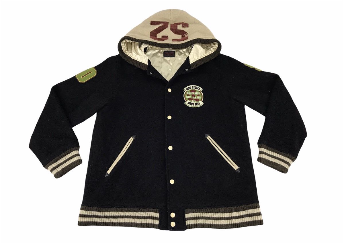 Japanese Brand Hype Drug Store's Varsity Jacket Hoodie Wool Quilted Inner Size US L / EU 52-54 / 3 - 2 Thumbnail
