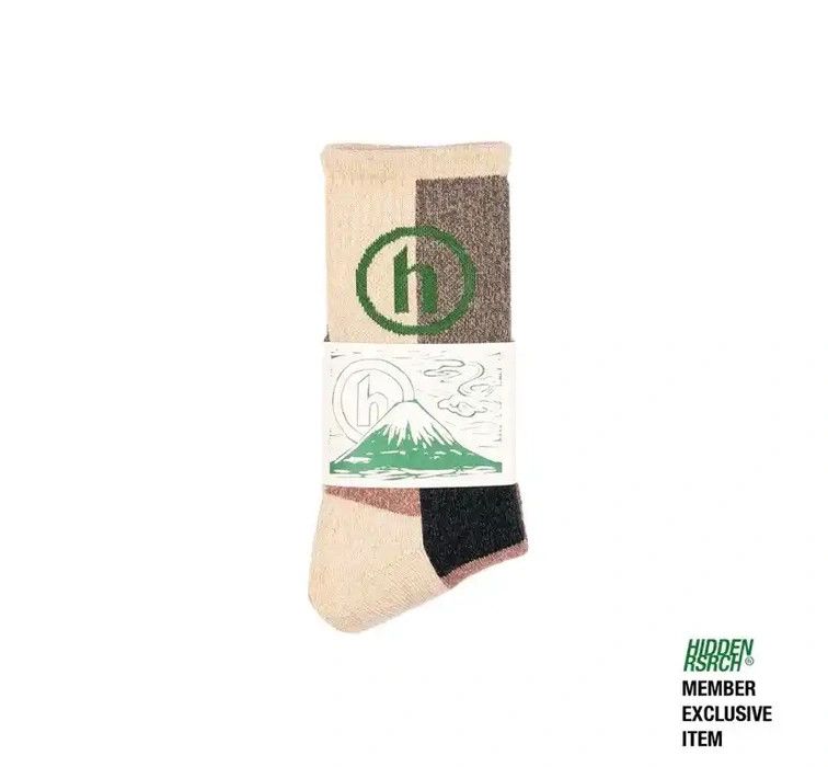 HIDDEN × Japanese Brand HIDDEN® Patchwork Socks - Natural/Brown Size ONE SIZE - 1 Thumbnail