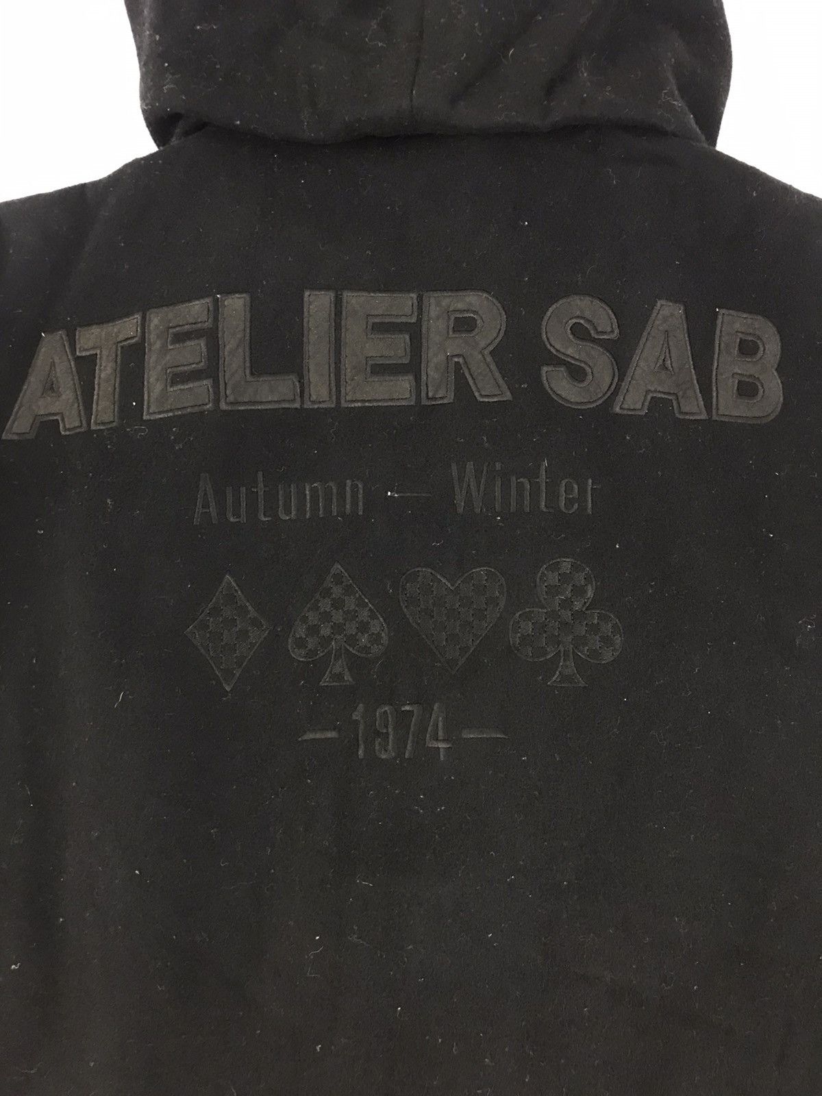 Japanese Brand Atelier Sab Autumn Winter Varsity Jacket Hoodie Size US L / EU 52-54 / 3 - 3 Thumbnail