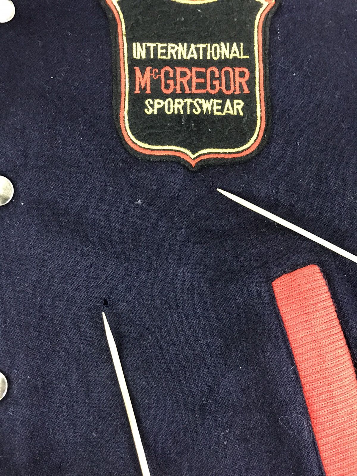 McGregor × Vintage 90s Mcgregor International Sportswear Varsity Jacket Wool Size US M / EU 48-50 / 2 - 10 Thumbnail