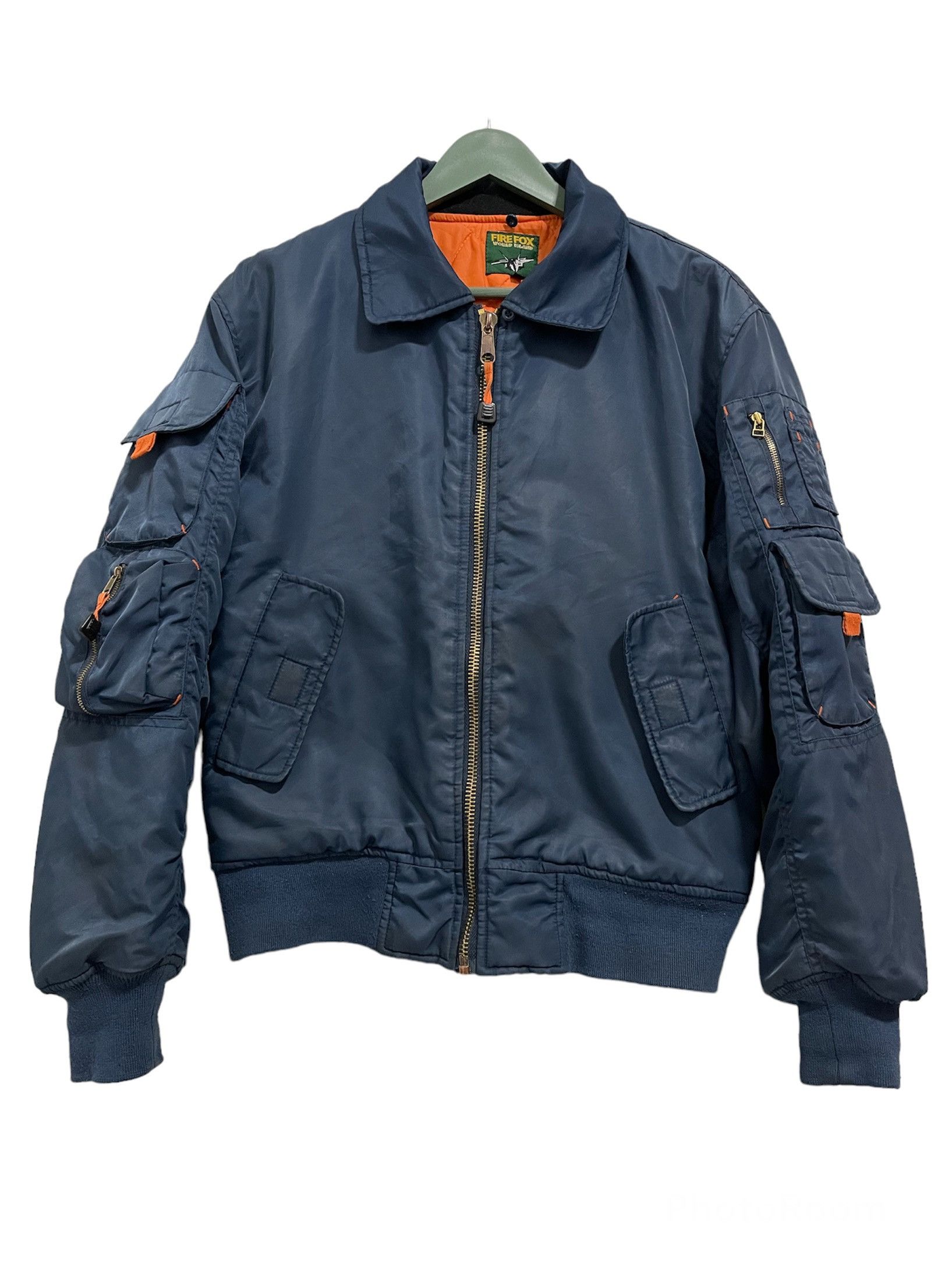 Vintage Vintage Fire Fox World Island Military Bomber jacket Size US M / EU 48-50 / 2 - 1 Thumbnail