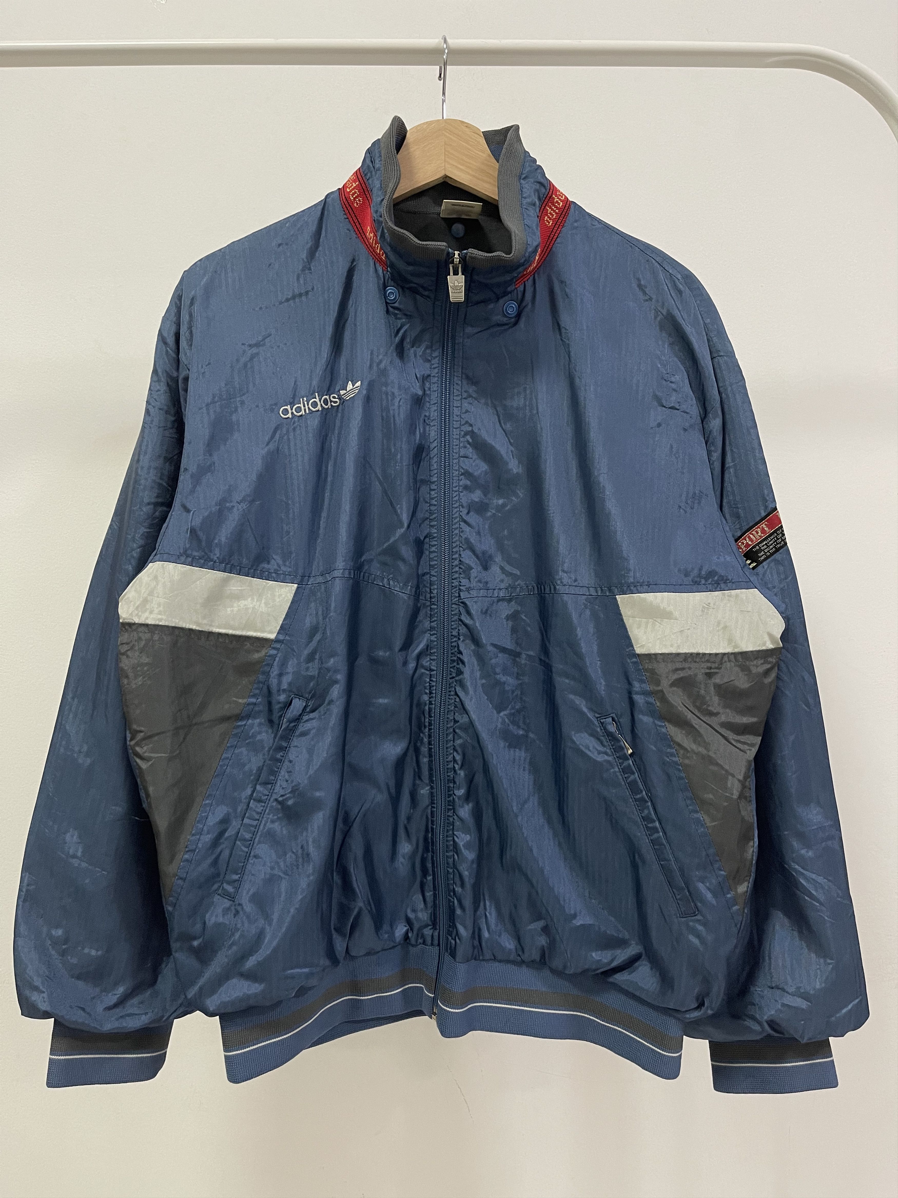 Adidas Vintage Adidas Trefoil Embroidered Mini Logo Light Jacket Size US L / EU 52-54 / 3 - 1 Thumbnail