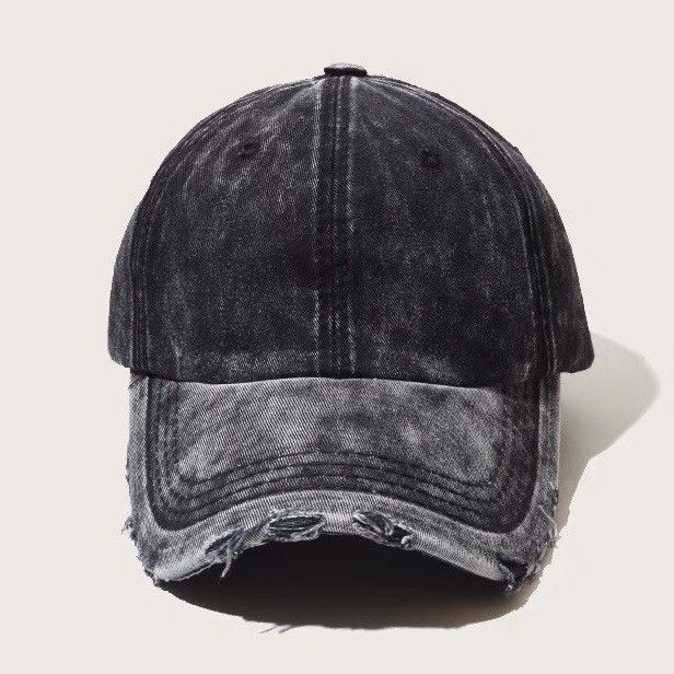 Japanese Brand Utility grunge tie dye distressed ripped cap Size ONE SIZE - 2 Thumbnail