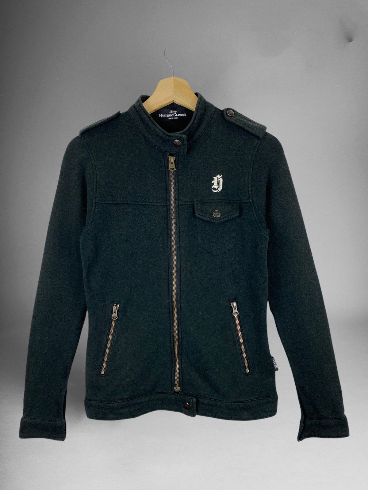 Hysteric Glamour THE HYSTERIC TIME BLACK ZIPPER JACKET Size US S / EU 44-46 / 1 - 2 Thumbnail