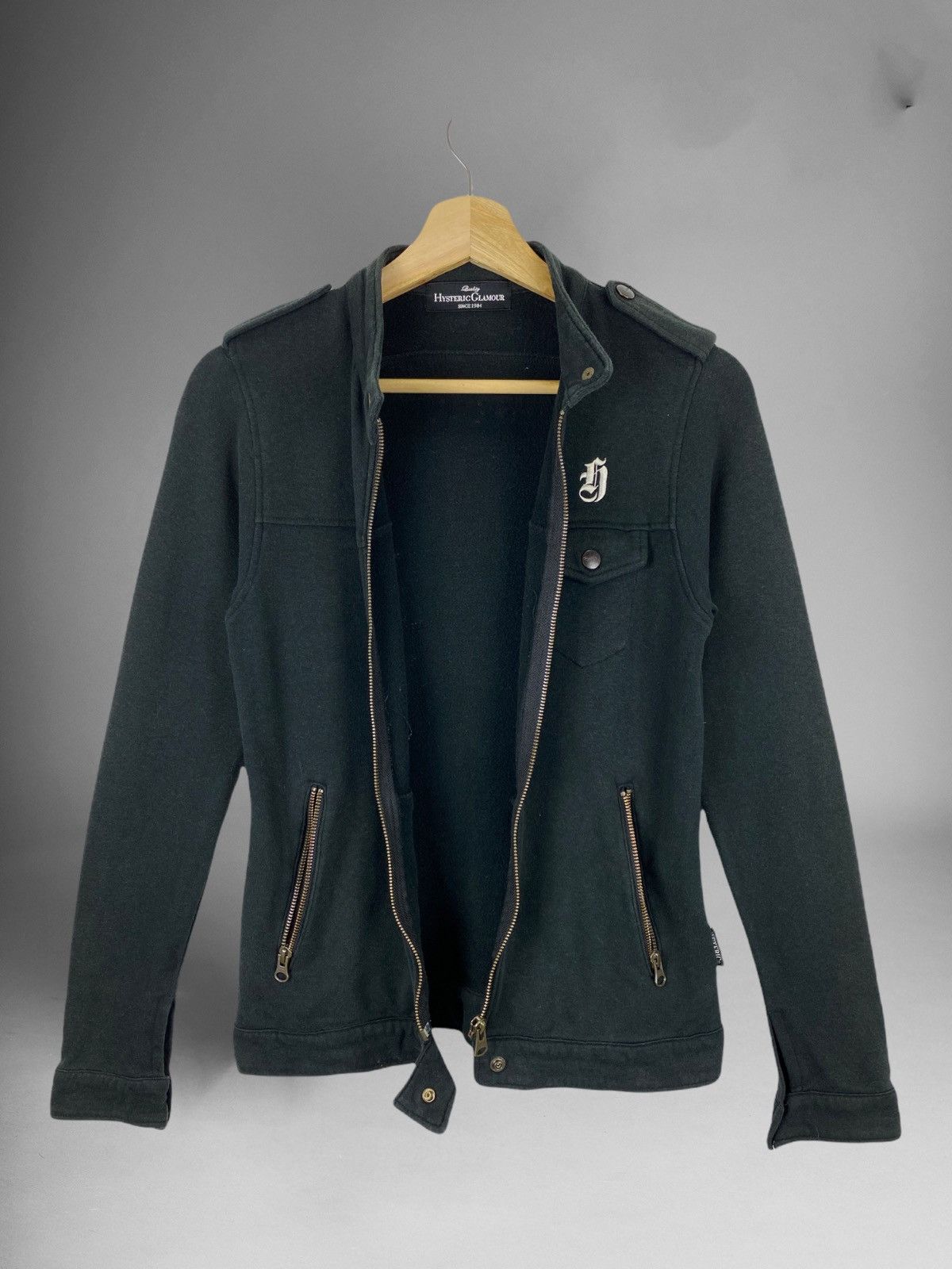 Hysteric Glamour THE HYSTERIC TIME BLACK ZIPPER JACKET Size US S / EU 44-46 / 1 - 3 Thumbnail