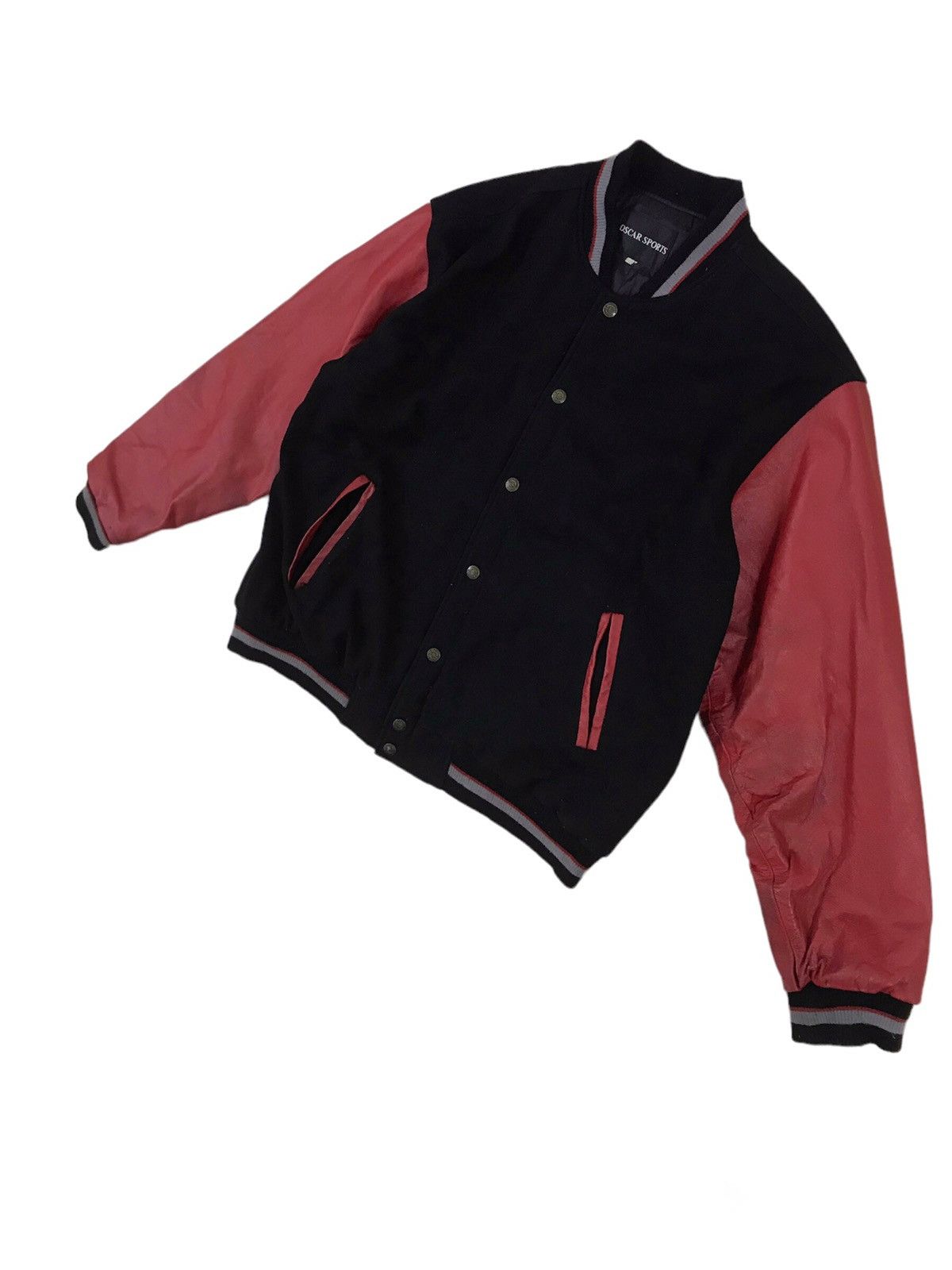 Other Vintage Wool Leather Varsity Jacket Oscar Sports Streetwear Size US L / EU 52-54 / 3 - 3 Thumbnail