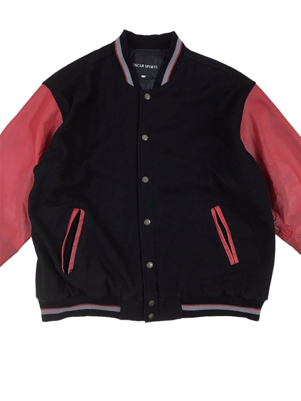 Other Vintage Wool Leather Varsity Jacket Oscar Sports Streetwear Size US L / EU 52-54 / 3 - 2 Thumbnail