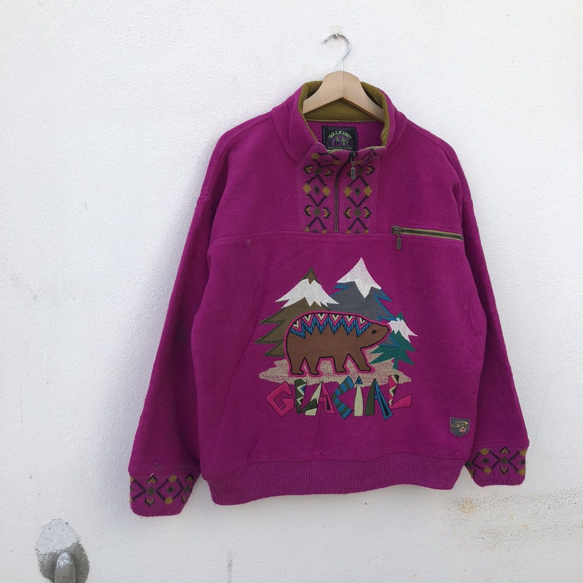 Vintage WALKING BY SILVY POLARLITE BIG LOGO EMBROIDERED SWEATSHIRT Size US S / EU 44-46 / 1 - 2 Thumbnail