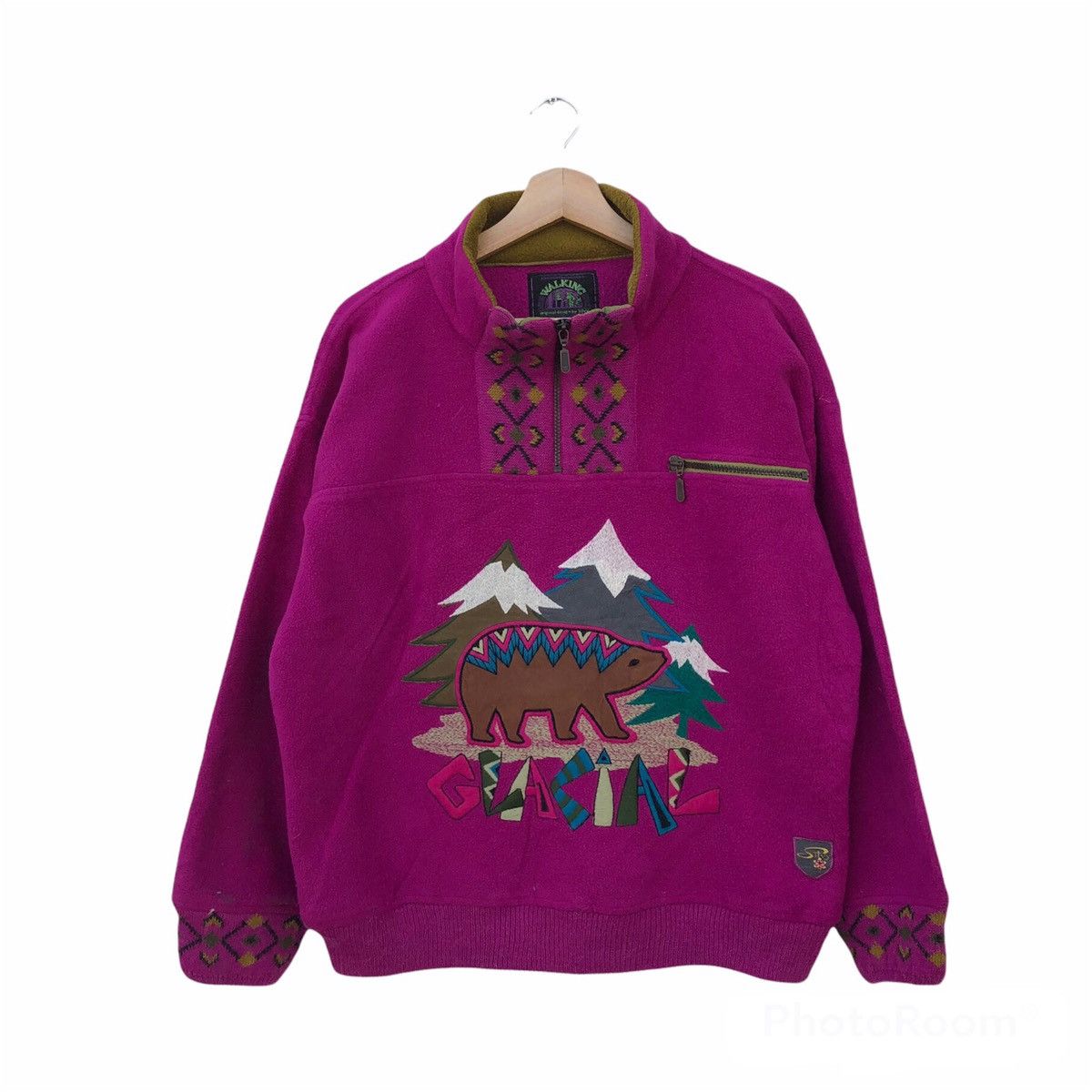 Vintage WALKING BY SILVY POLARLITE BIG LOGO EMBROIDERED SWEATSHIRT Size US S / EU 44-46 / 1 - 1 Thumbnail