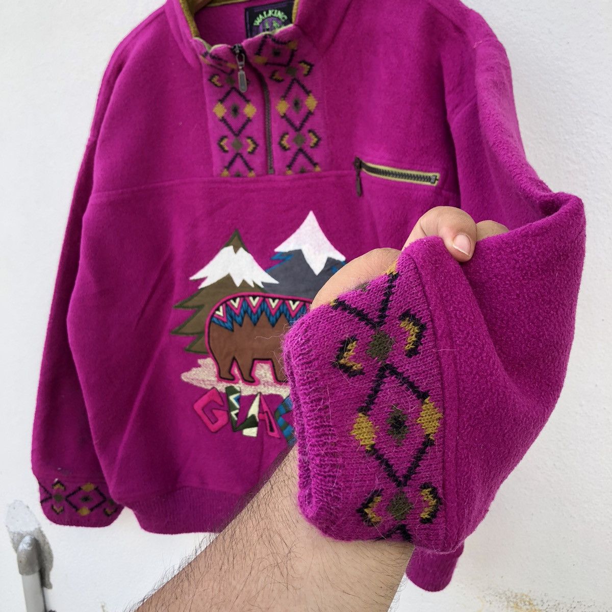 Vintage WALKING BY SILVY POLARLITE BIG LOGO EMBROIDERED SWEATSHIRT Size US S / EU 44-46 / 1 - 9 Thumbnail