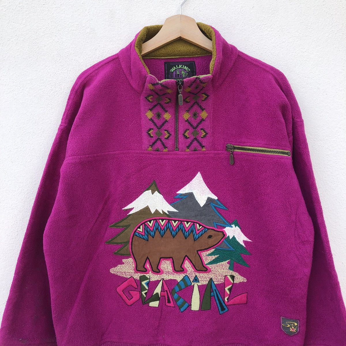 Vintage WALKING BY SILVY POLARLITE BIG LOGO EMBROIDERED SWEATSHIRT Size US S / EU 44-46 / 1 - 4 Thumbnail