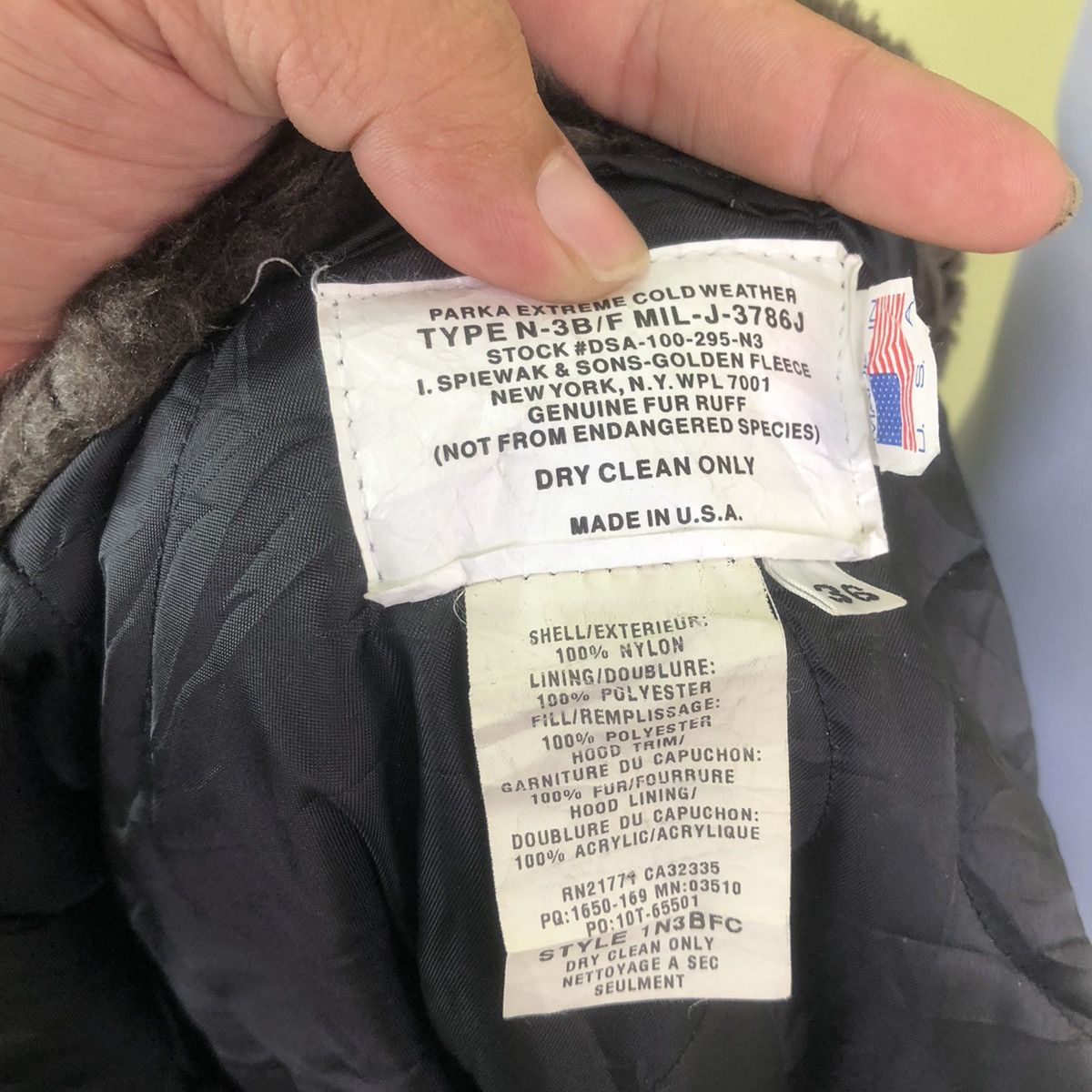 Buzz Rickson's Military Army Jacket Type N-3B/F Made in USA Size US M / EU 48-50 / 2 - 17 Thumbnail
