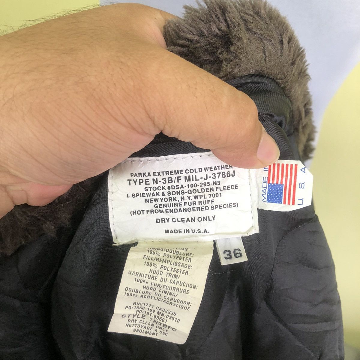 Buzz Rickson's Military Army Jacket Type N-3B/F Made in USA Size US M / EU 48-50 / 2 - 16 Thumbnail