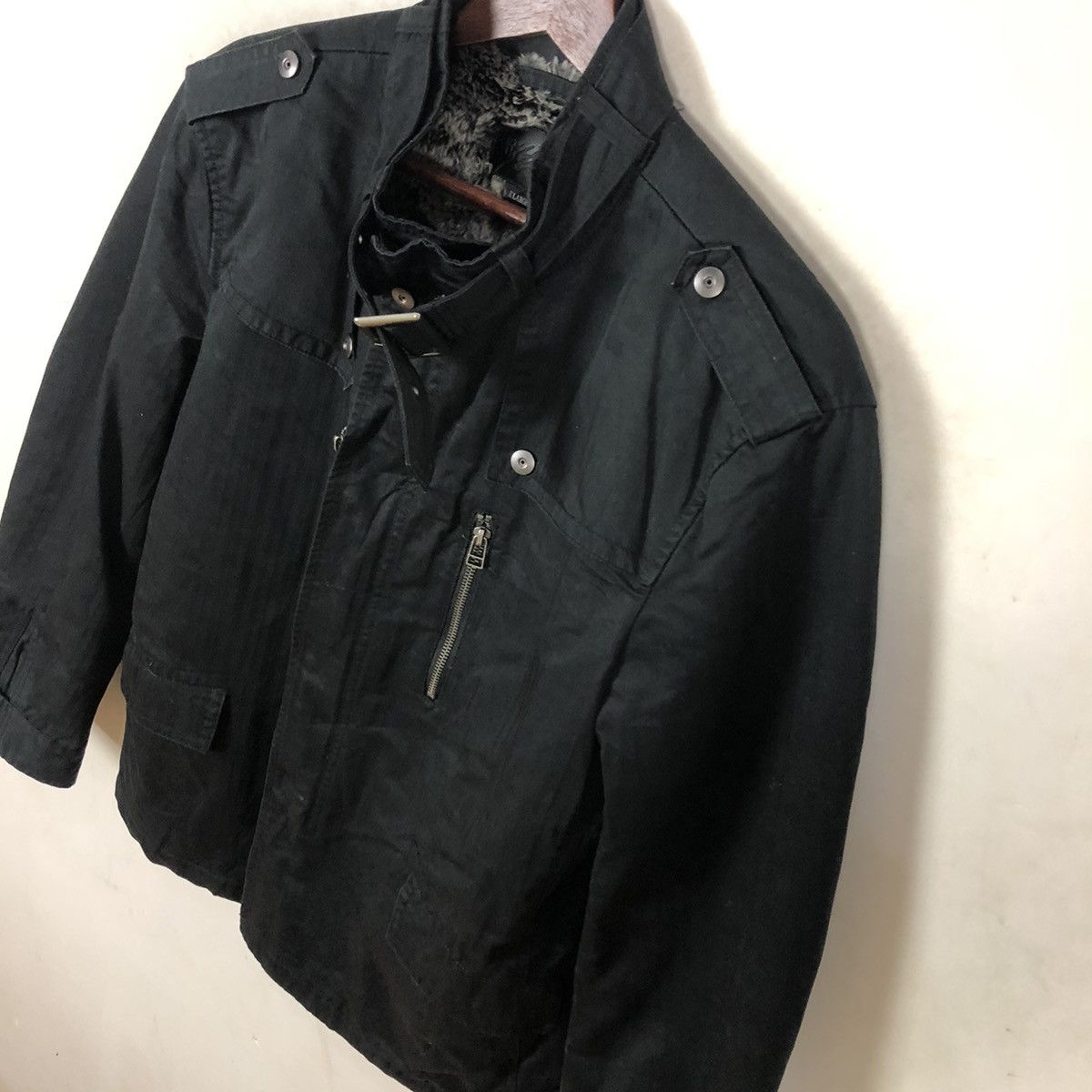 Japanese Brand MOSSIMO PARACHUTE BIKER JACKET MINK FUR LINING NICE DESIGN Size US XL / EU 56 / 4 - 4 Thumbnail