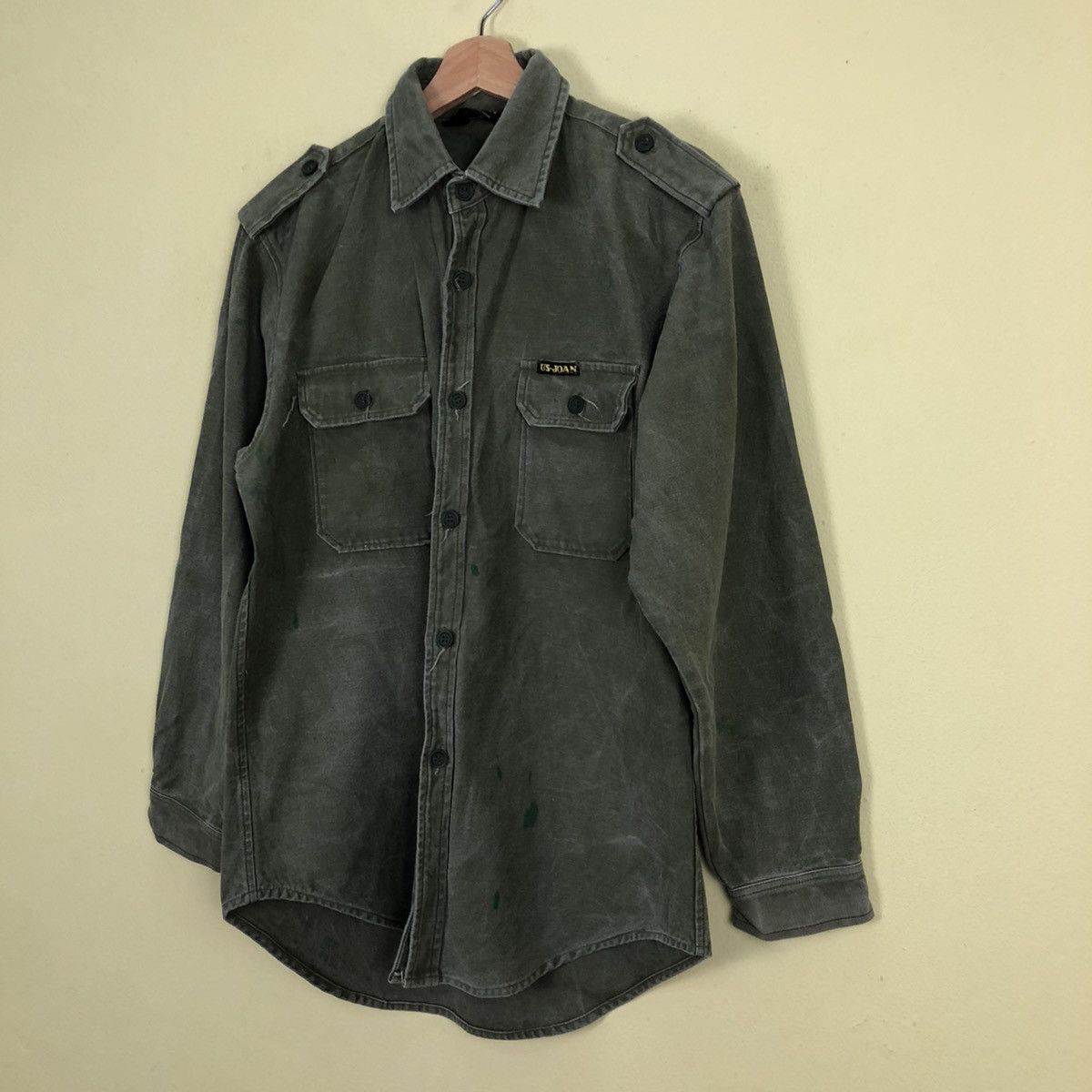 Japanese Brand US Joan Army Shirts Military Design Size US M / EU 48-50 / 2 - 2 Thumbnail