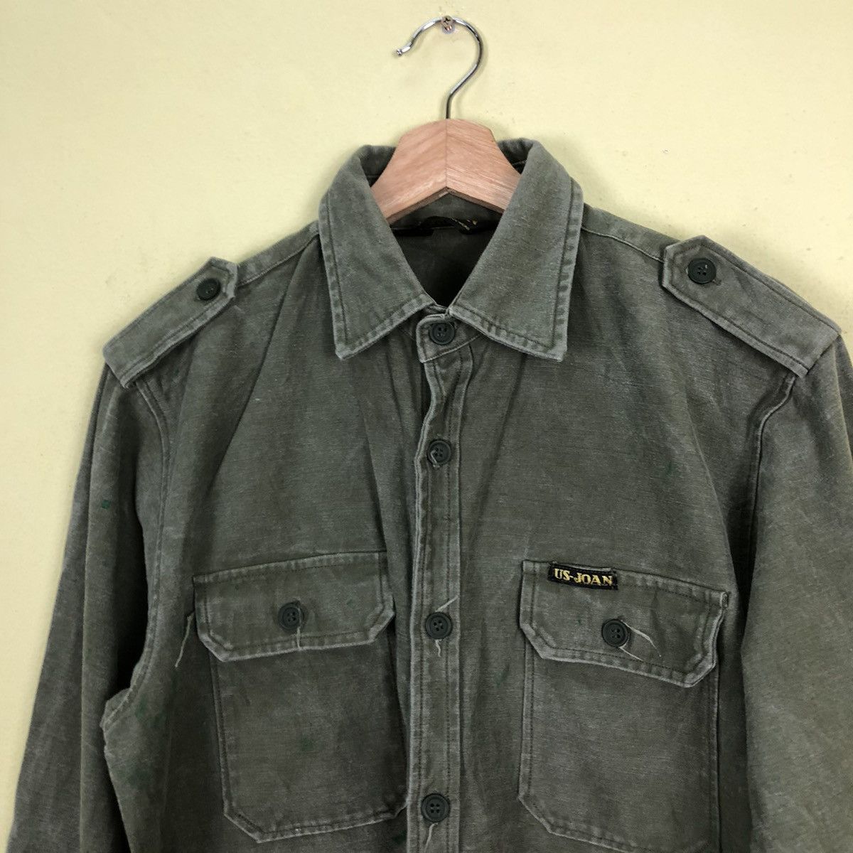 Japanese Brand US Joan Army Shirts Military Design Size US M / EU 48-50 / 2 - 3 Thumbnail