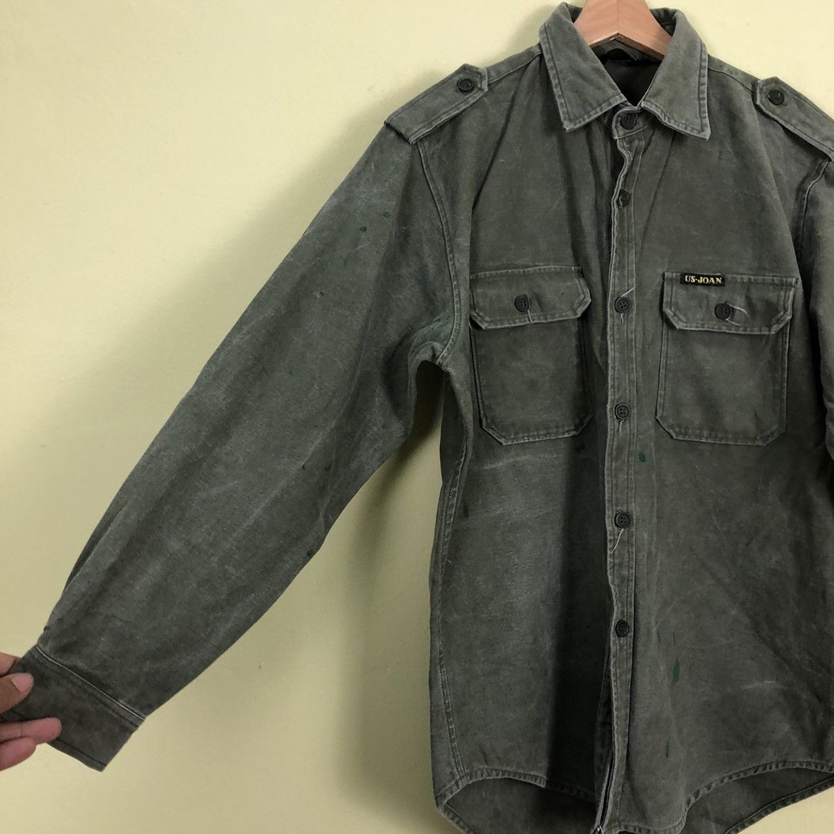Japanese Brand US Joan Army Shirts Military Design Size US M / EU 48-50 / 2 - 4 Thumbnail