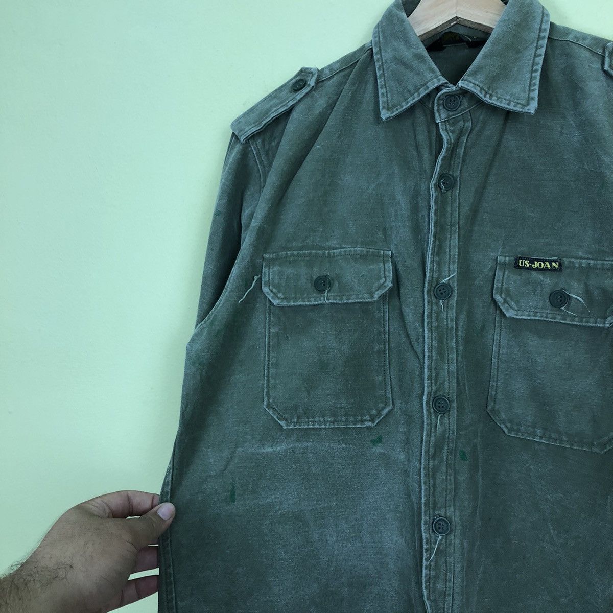 Japanese Brand US Joan Army Shirts Military Design Size US M / EU 48-50 / 2 - 5 Thumbnail