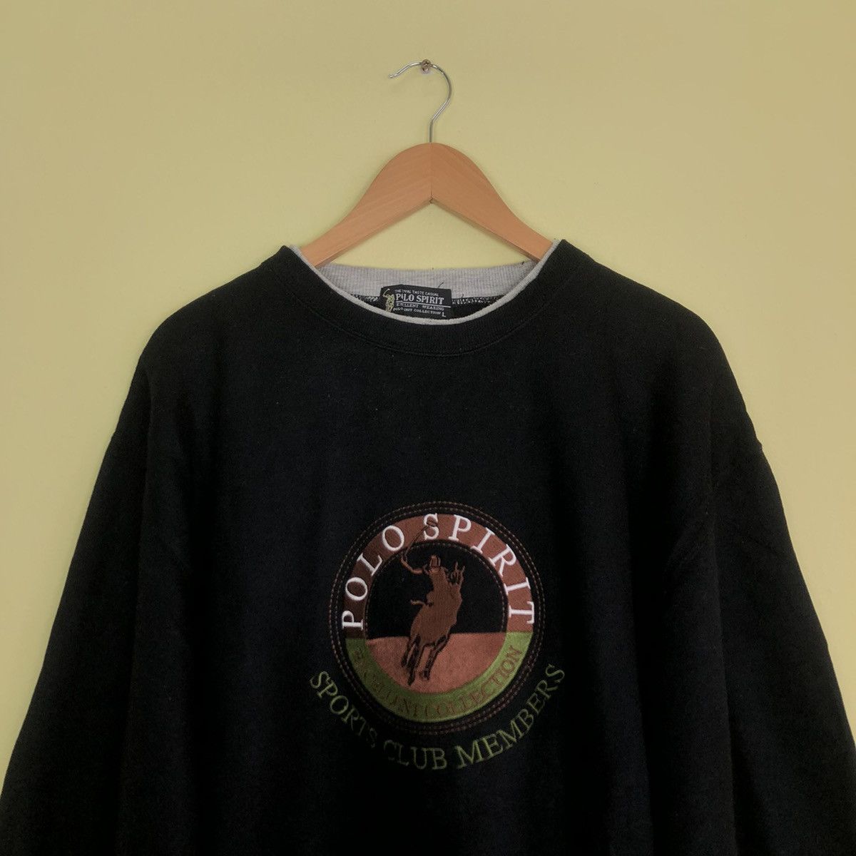 Japanese Brand Big Logo Polo Spirit JapaneseBrand Crewneck Size US L / EU 52-54 / 3 - 3 Thumbnail