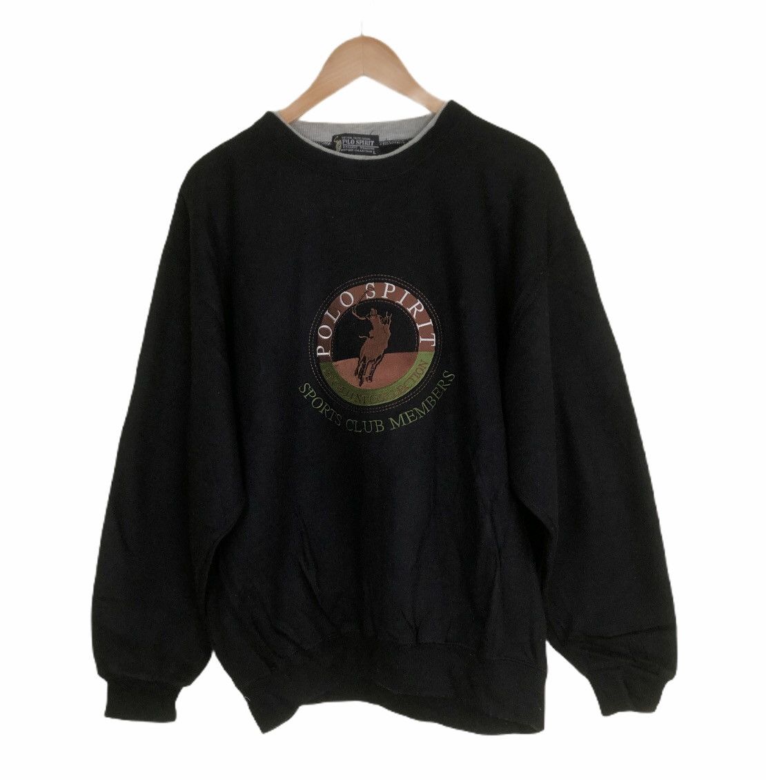 Japanese Brand Big Logo Polo Spirit JapaneseBrand Crewneck Size US L / EU 52-54 / 3 - 1 Thumbnail