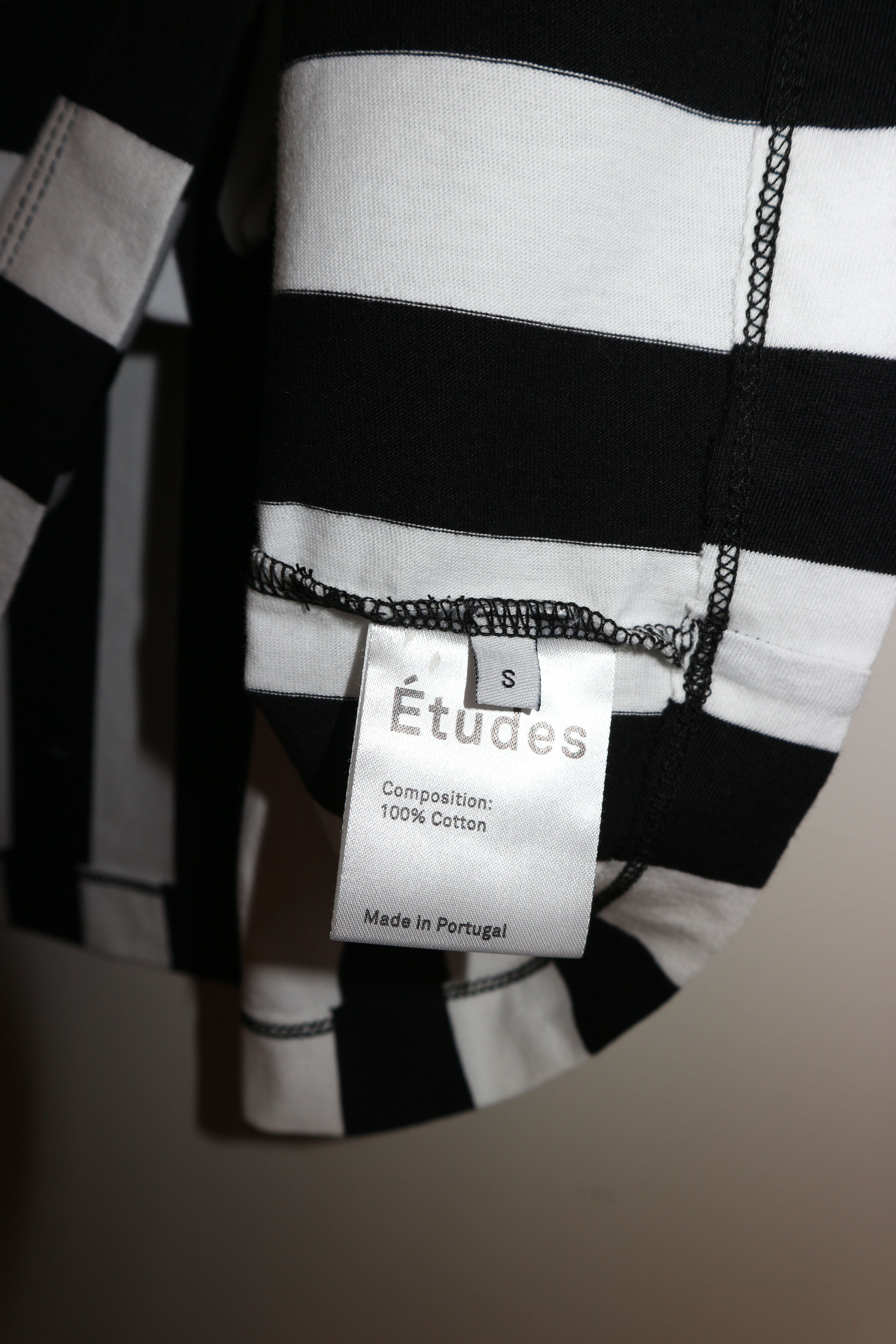 Etudes Striped logo tºshirt Size US S / EU 44-46 / 1 - 6 Thumbnail