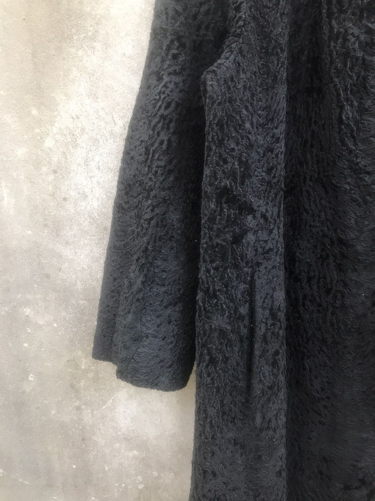 Japanese Brand 🔥Rare🔥Vtg Rotiny Fur Broadtail Long Coat Size M / US 6-8 / IT 42-44 - 9 Thumbnail